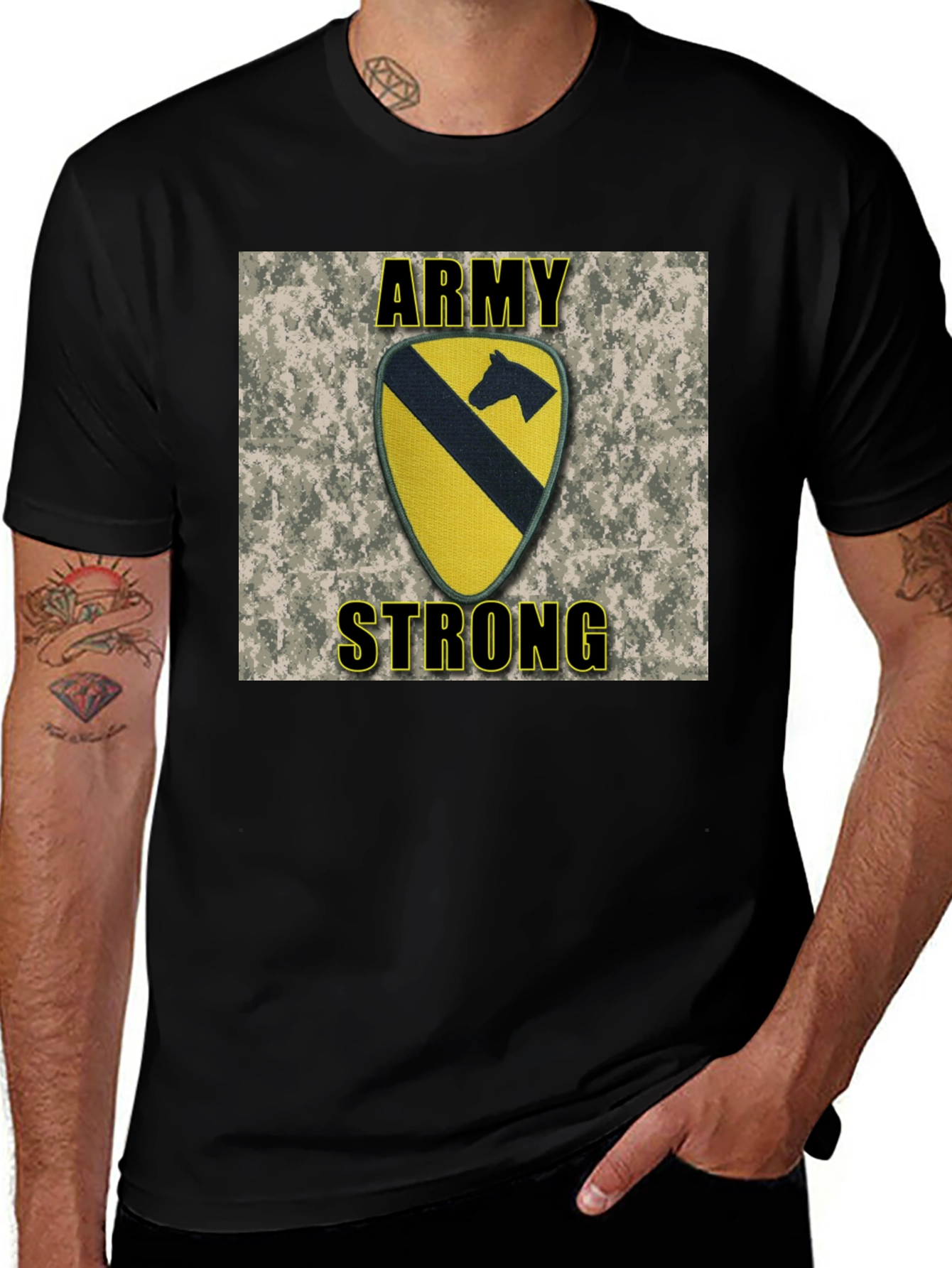 Army Strong T-Shirt: 1st Cavalry Division Design