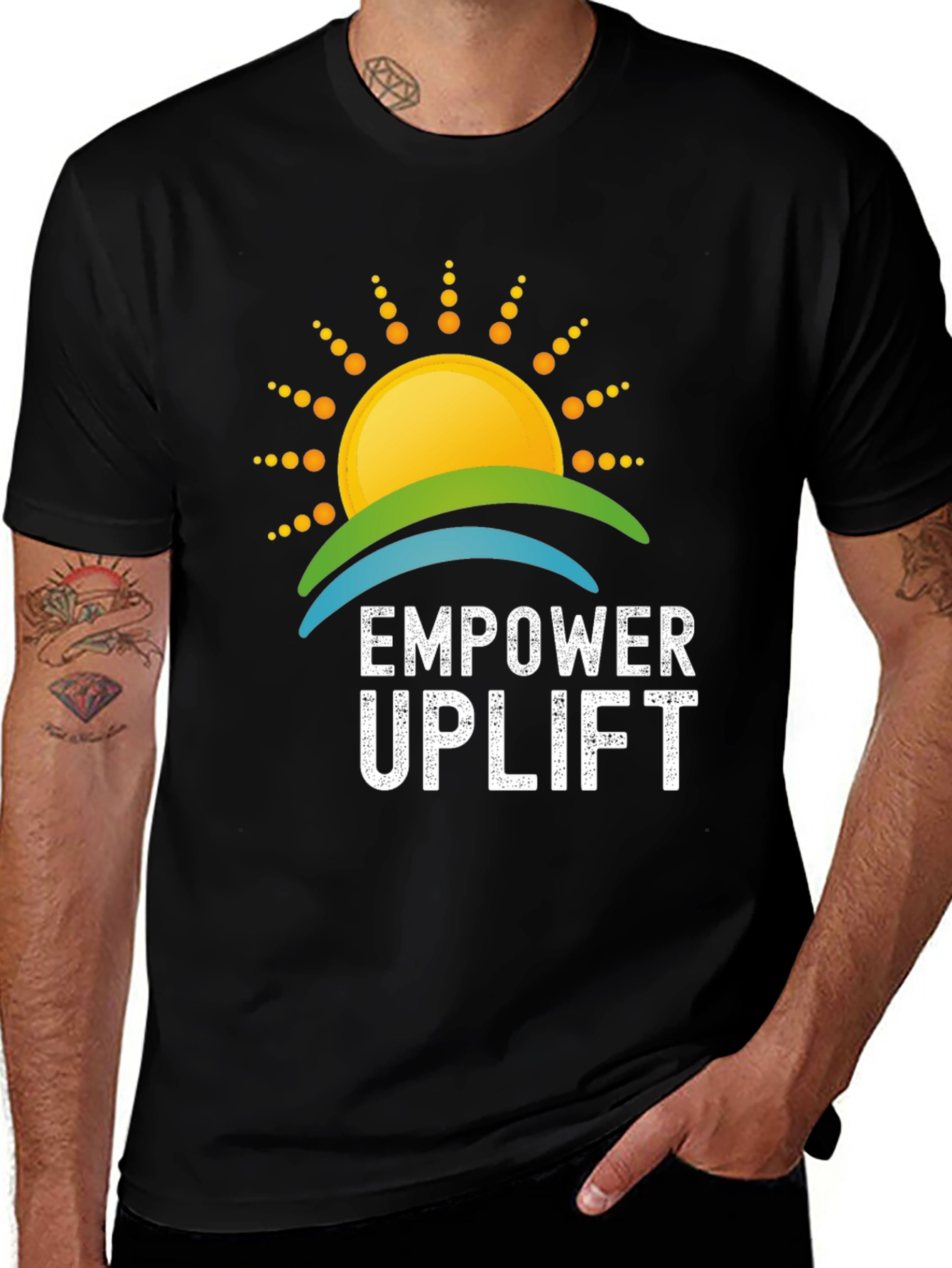 Variant 21 of Empower Uplift Graphic Tee - Positive Vibes T-Shirt