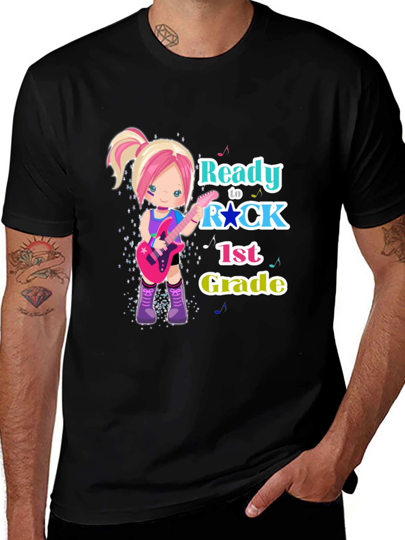 Variant 6 of Ready to Rock 1st Grade T-Shirt
