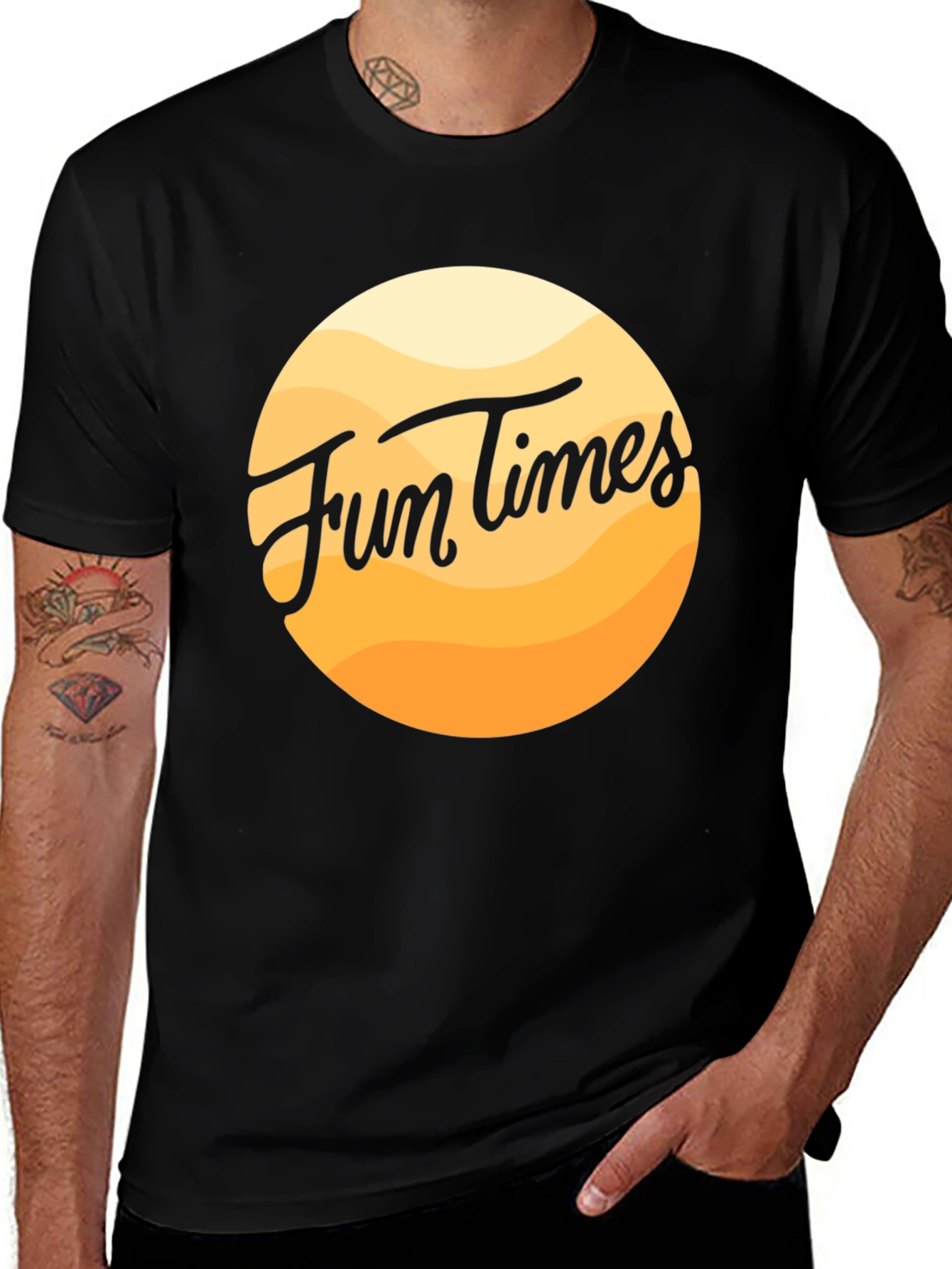 Variant 11 of Fun Times Black Graphic Tee