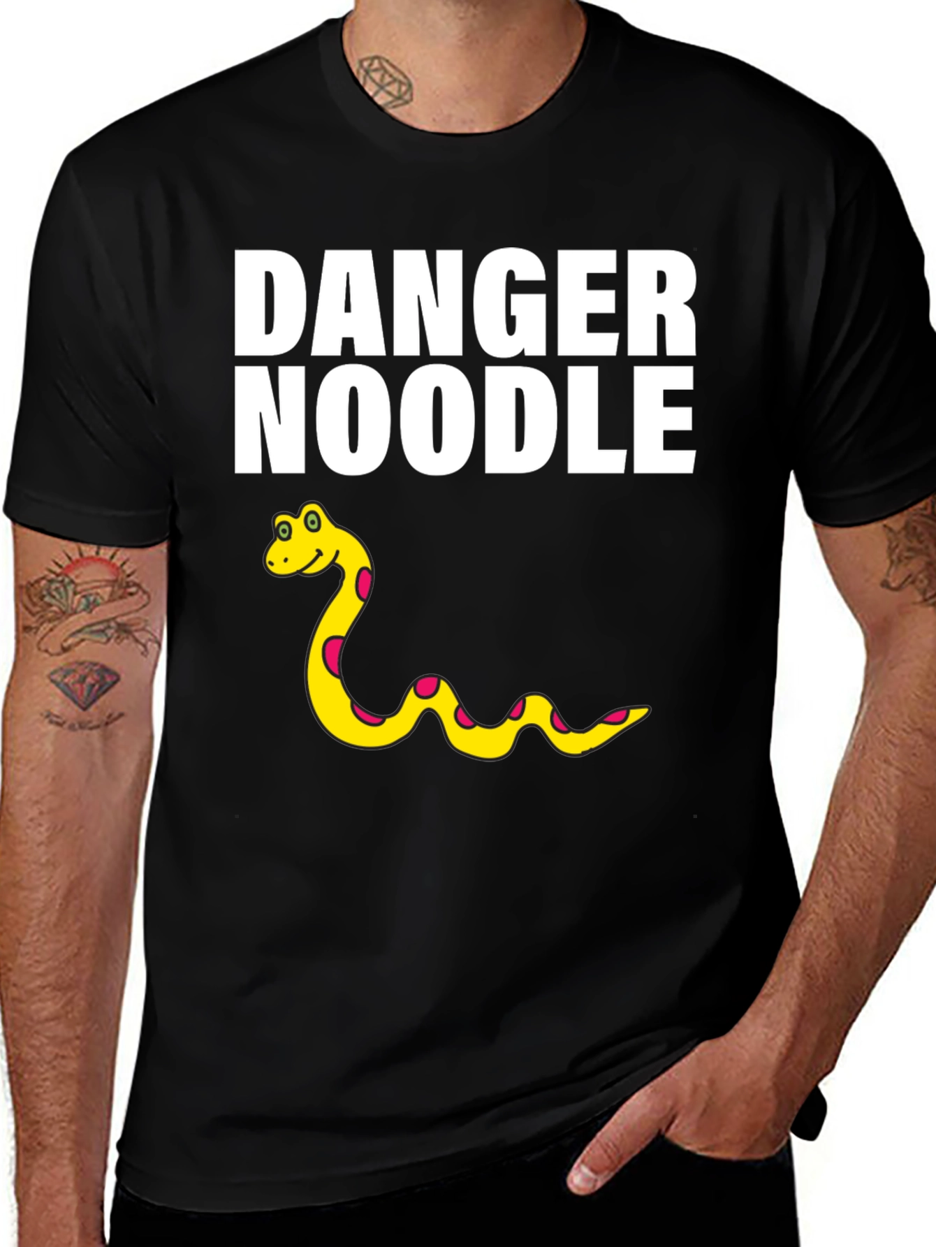 Variant 23 of Danger Noodle T-Shirt - Funny Snake Tee