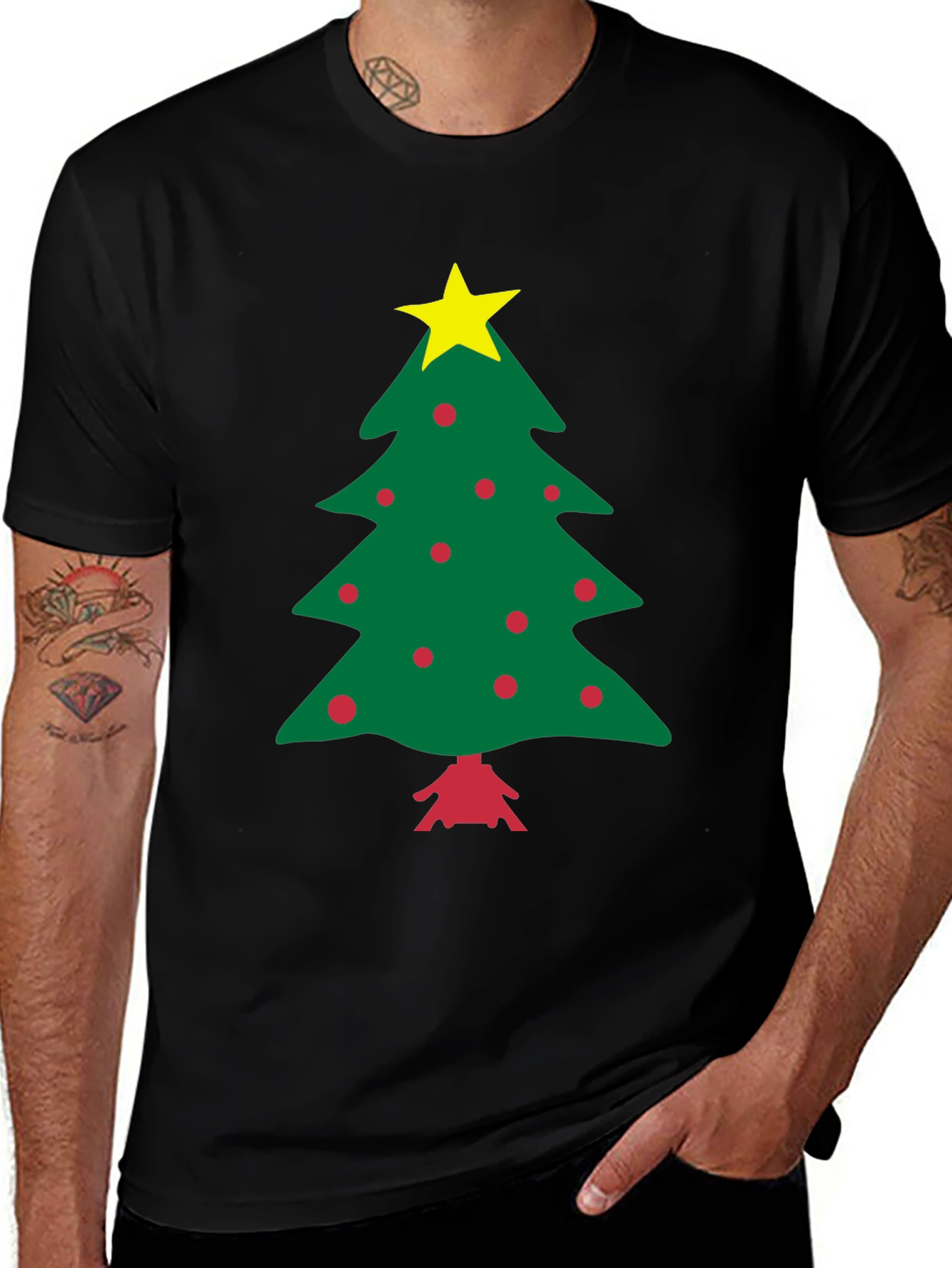 Festive Christmas Tree Graphic Tee