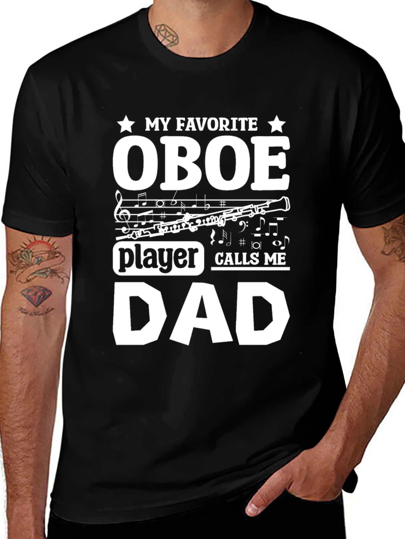 Variant 10 of My Favorite Oboe Player Calls Me Dad T-Shirt