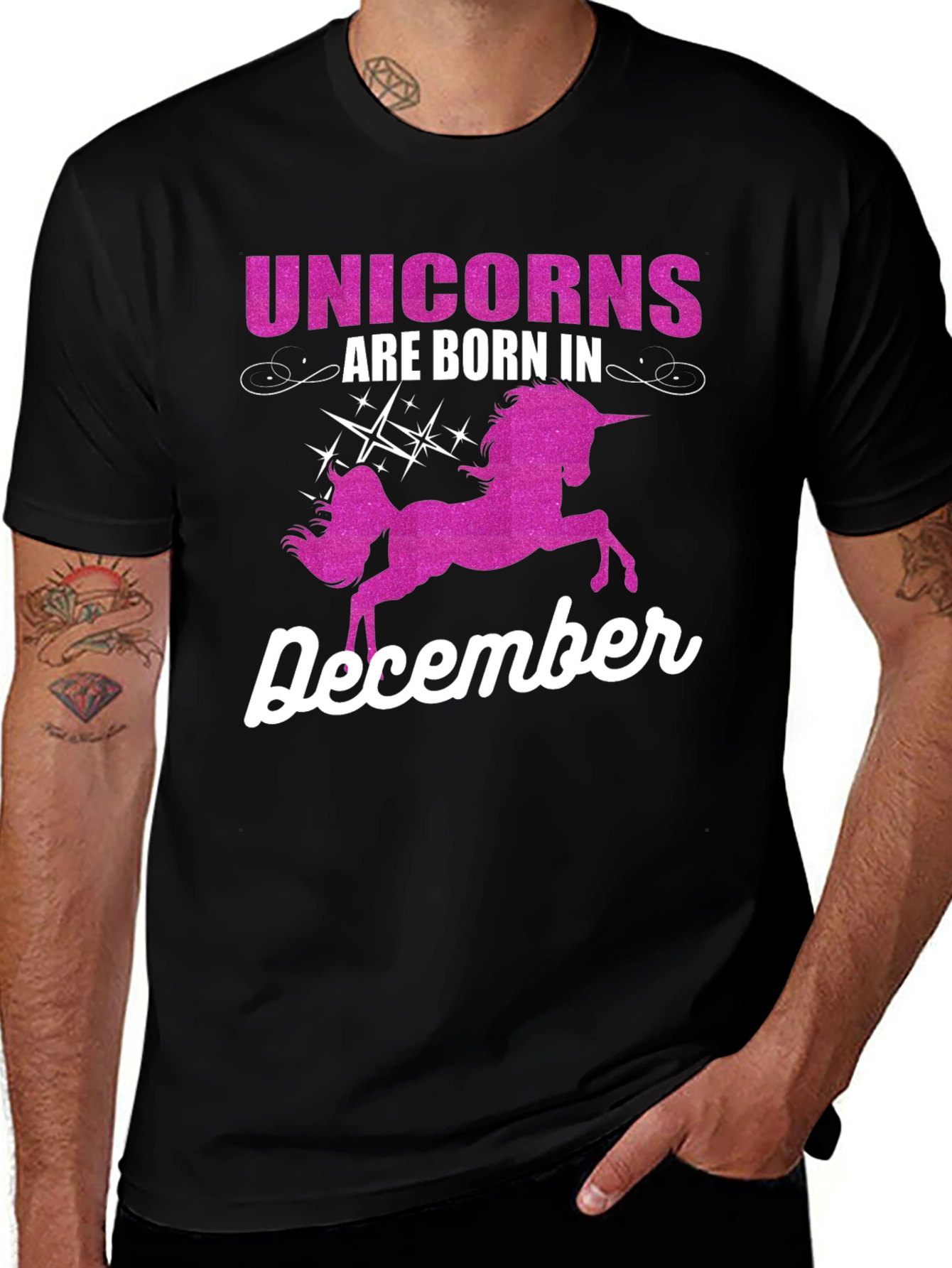 Variant 12 of Unicorns Born In December T-Shirt