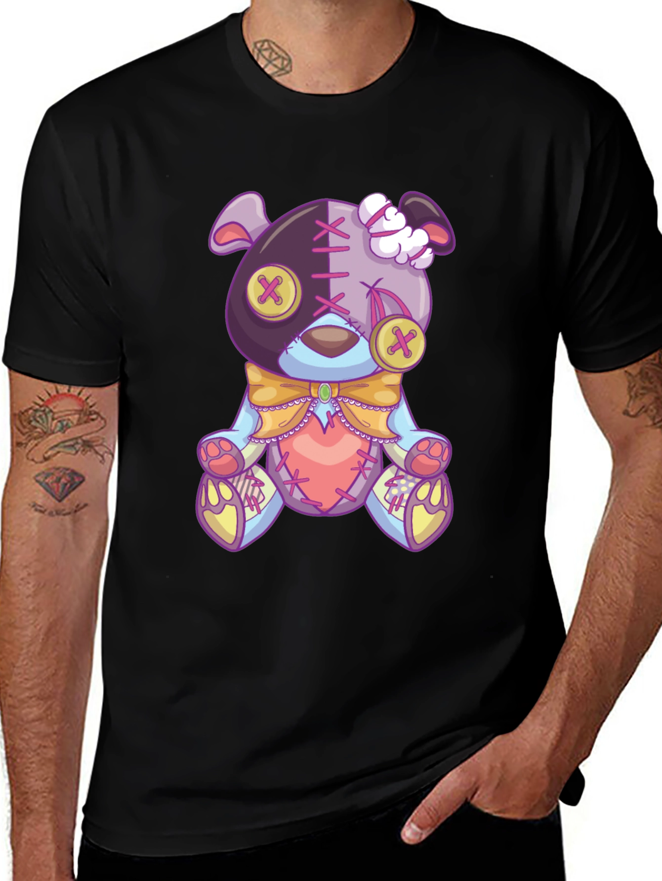 Variant 20 of Creepy Cute Teddy Bear Graphic Tee
