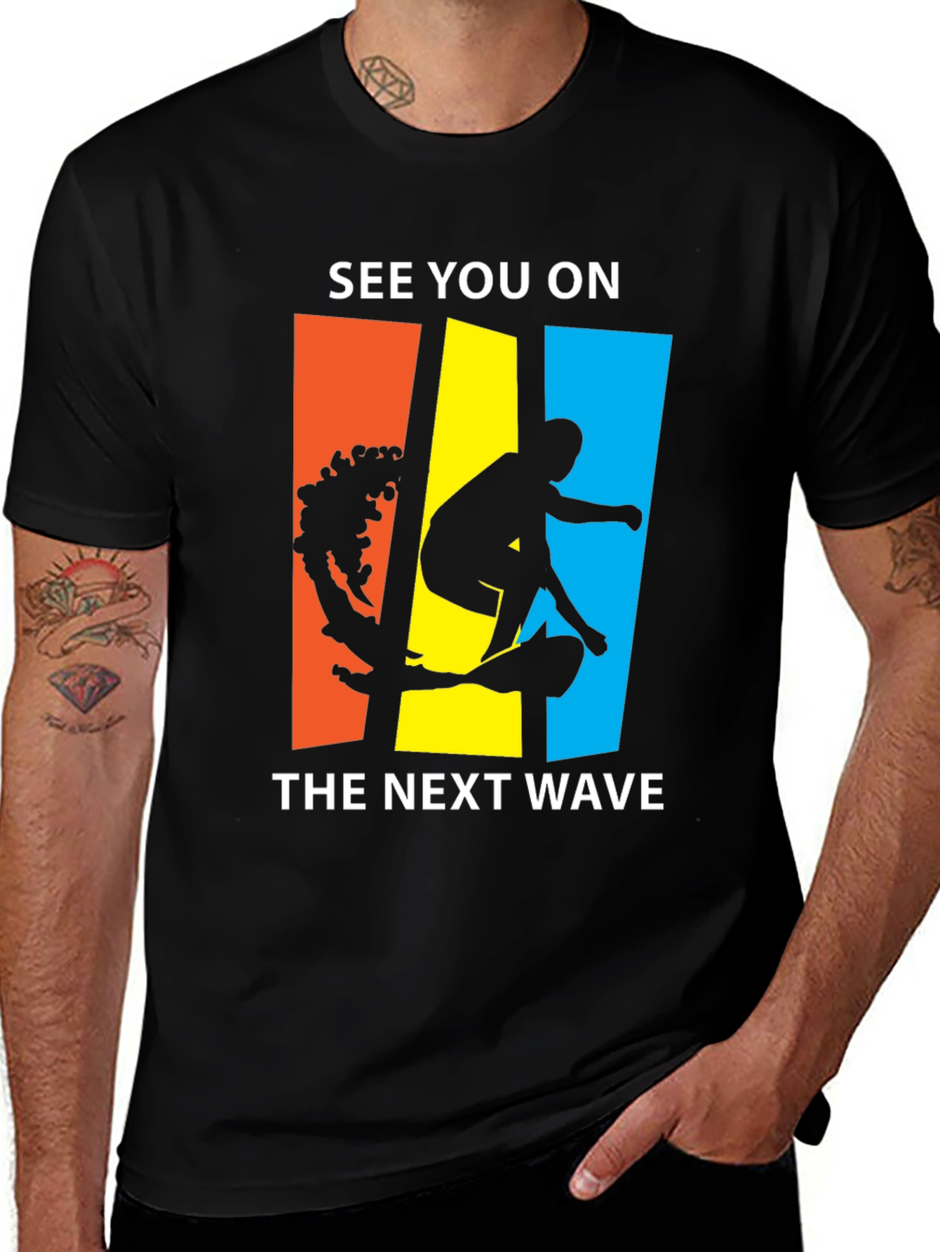 Variant 11 of See You On The Next Wave Black T-Shirt