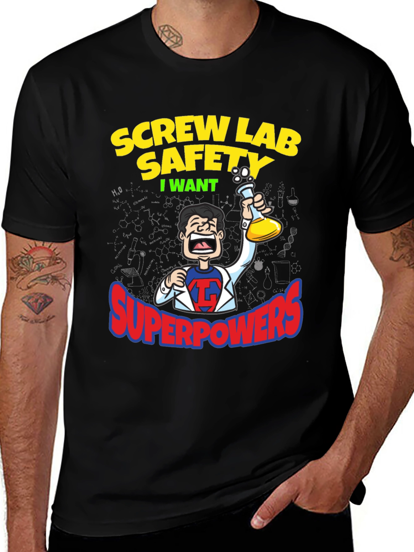 Screw Lab Safety T-Shirt - Superpowers Humor Tee