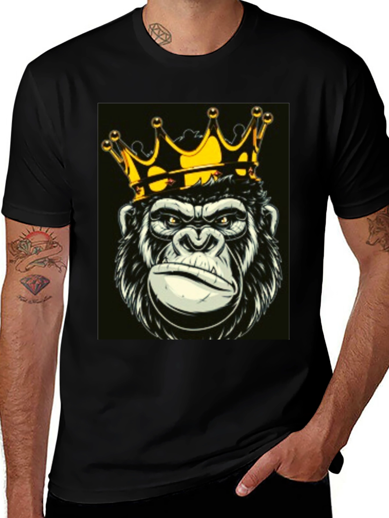 Variant 22 of King Kong Graphic T-Shirt - Black