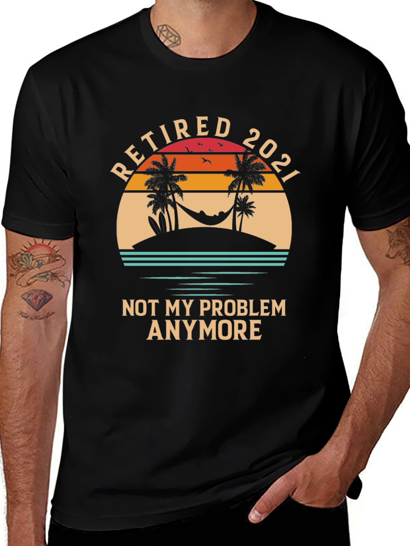 Variant 5 of Retired 2021 Graphic T-Shirt - Not My Problem Anymore