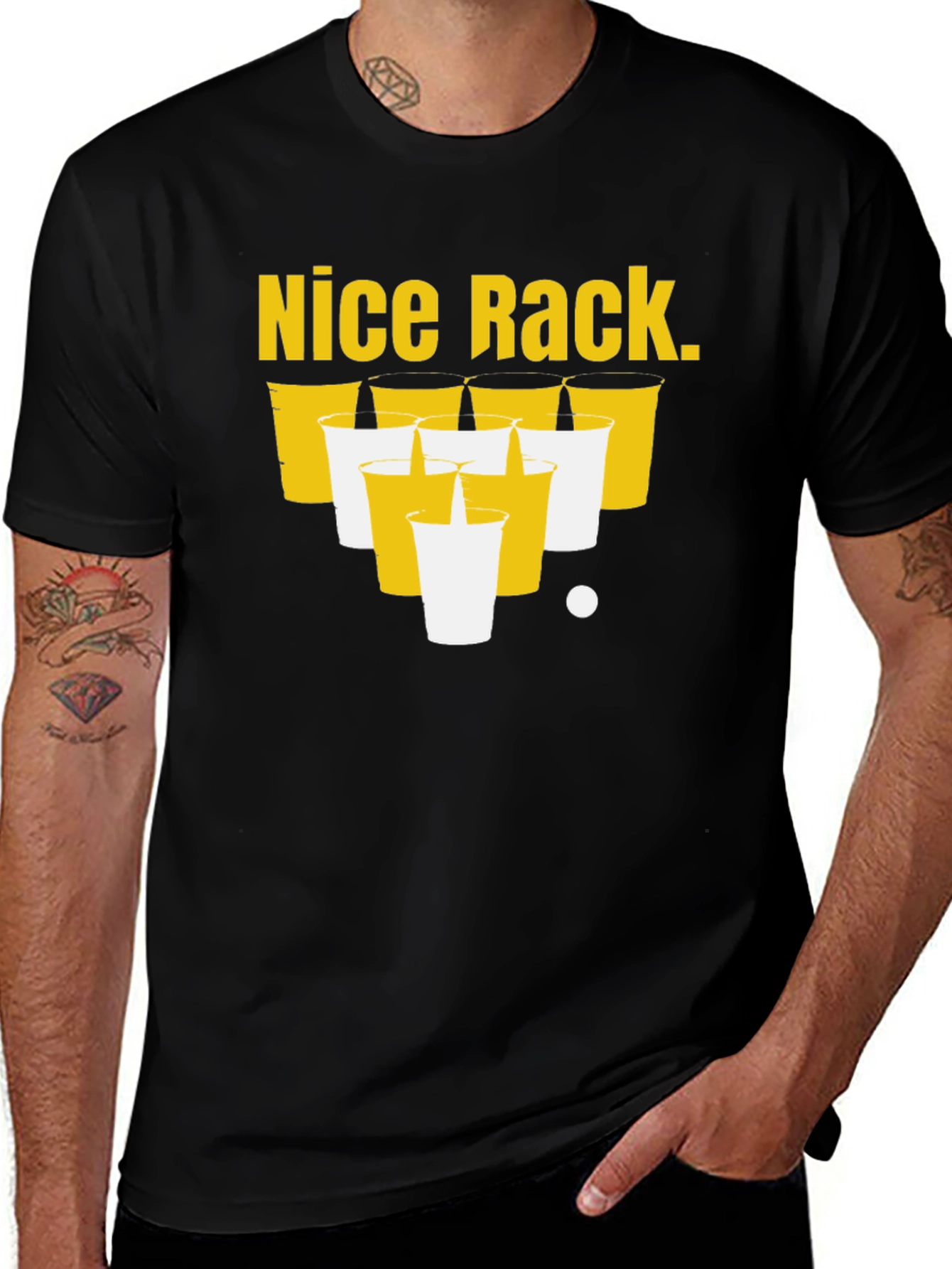 Variant 12 of Nice Rack Beer Pong T-Shirt Funny Party Tee