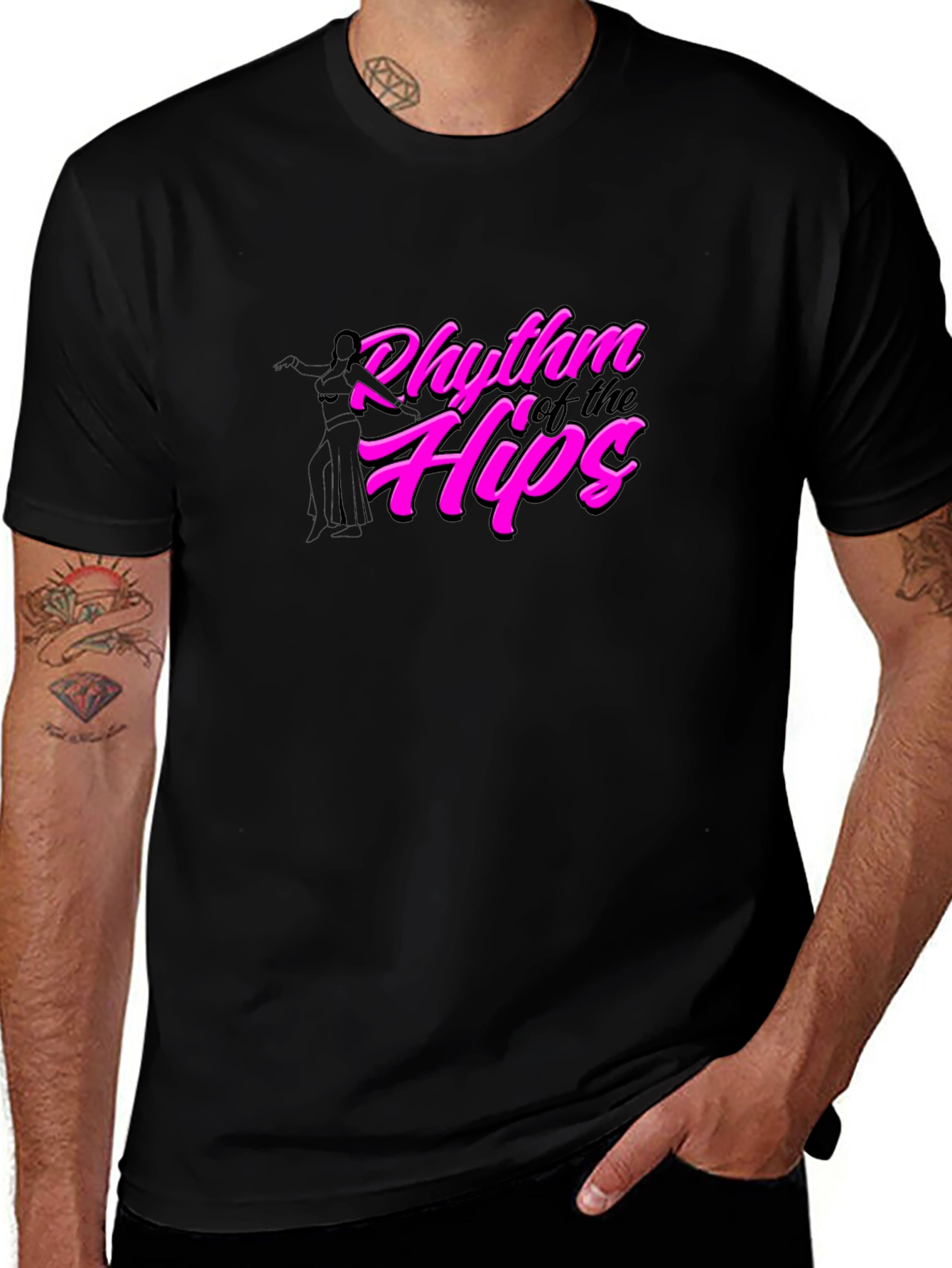 Rhythm of the Hips Black T-Shirt