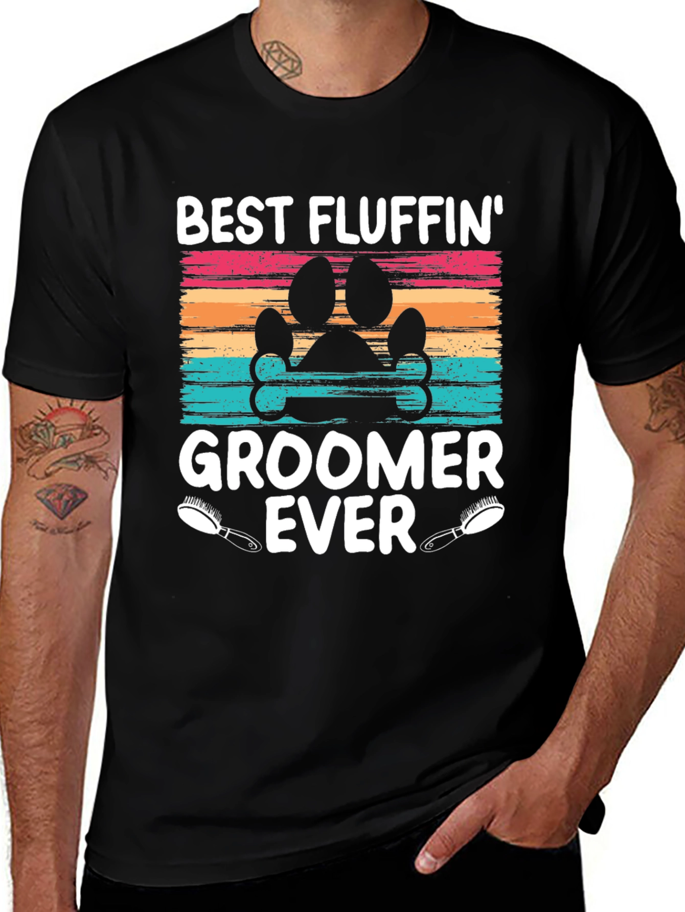 Variant 11 of Best Fluffin' Groomer Ever T-Shirt