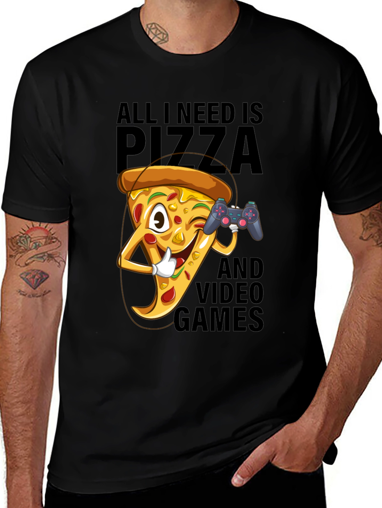 Variant 29 of Pizza & Video Games T-Shirt