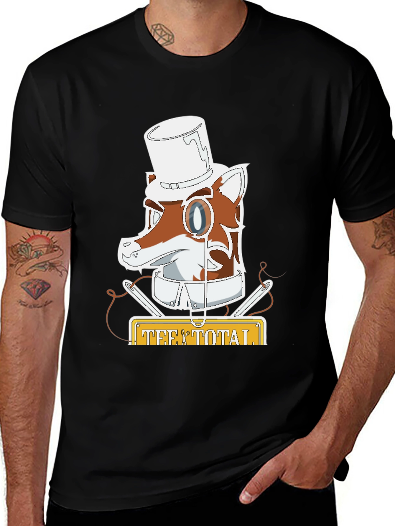 Tee Total Fox Gentleman Graphic T-Shirt