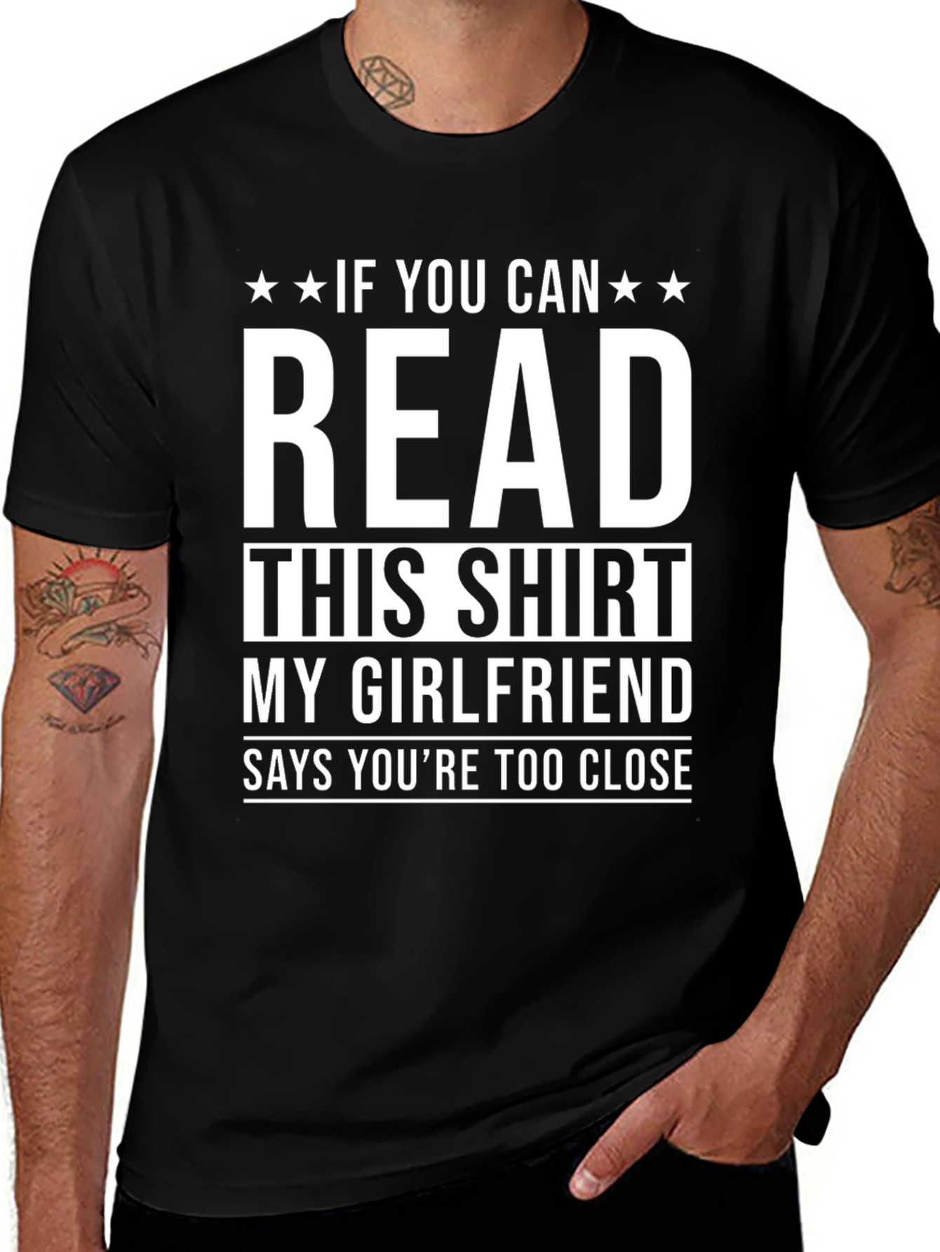 Variant 17 of Funny Boyfriend T-Shirt: If You Can Read This!