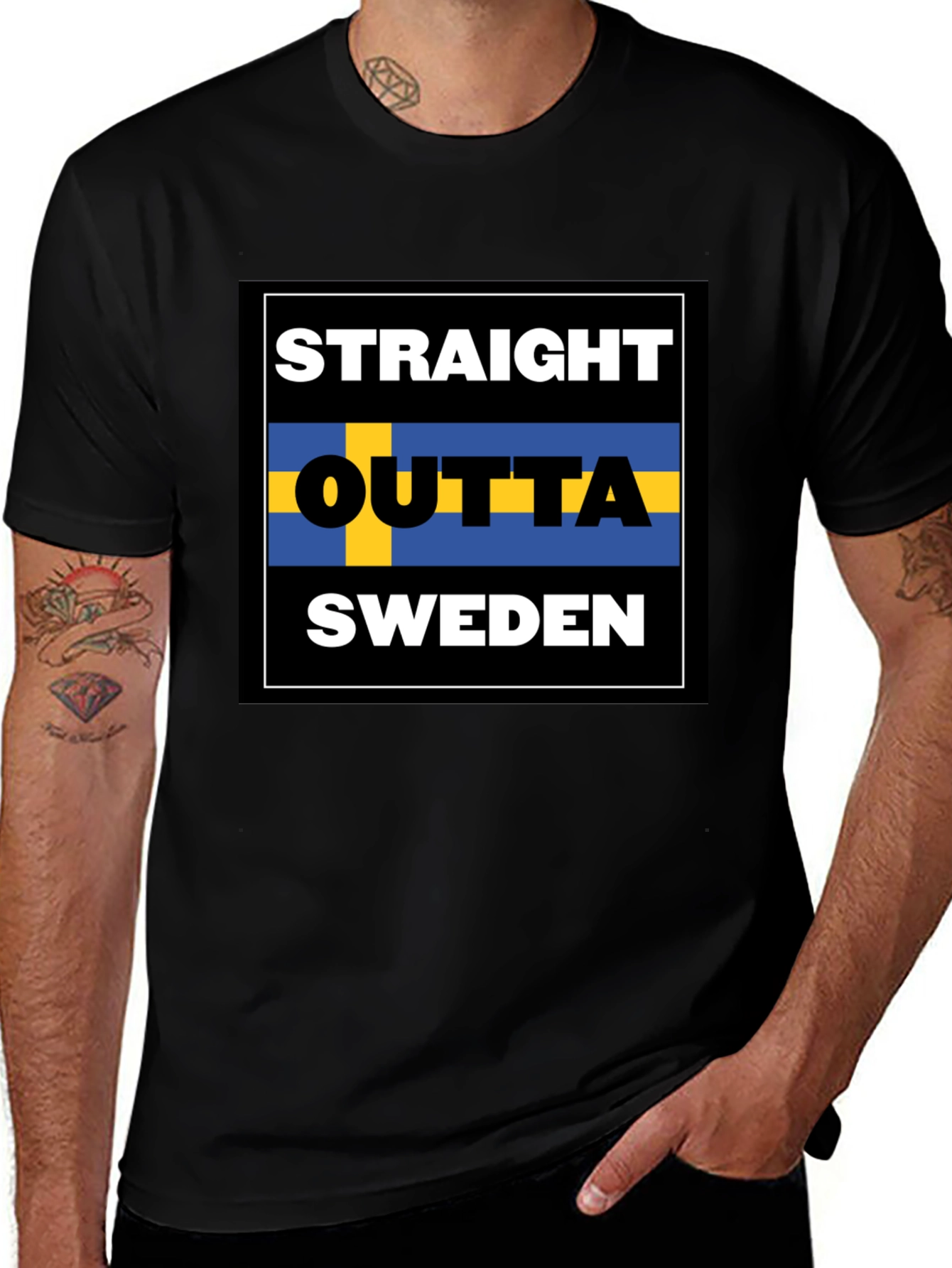 Straight Outta Sweden Graphic T-Shirt