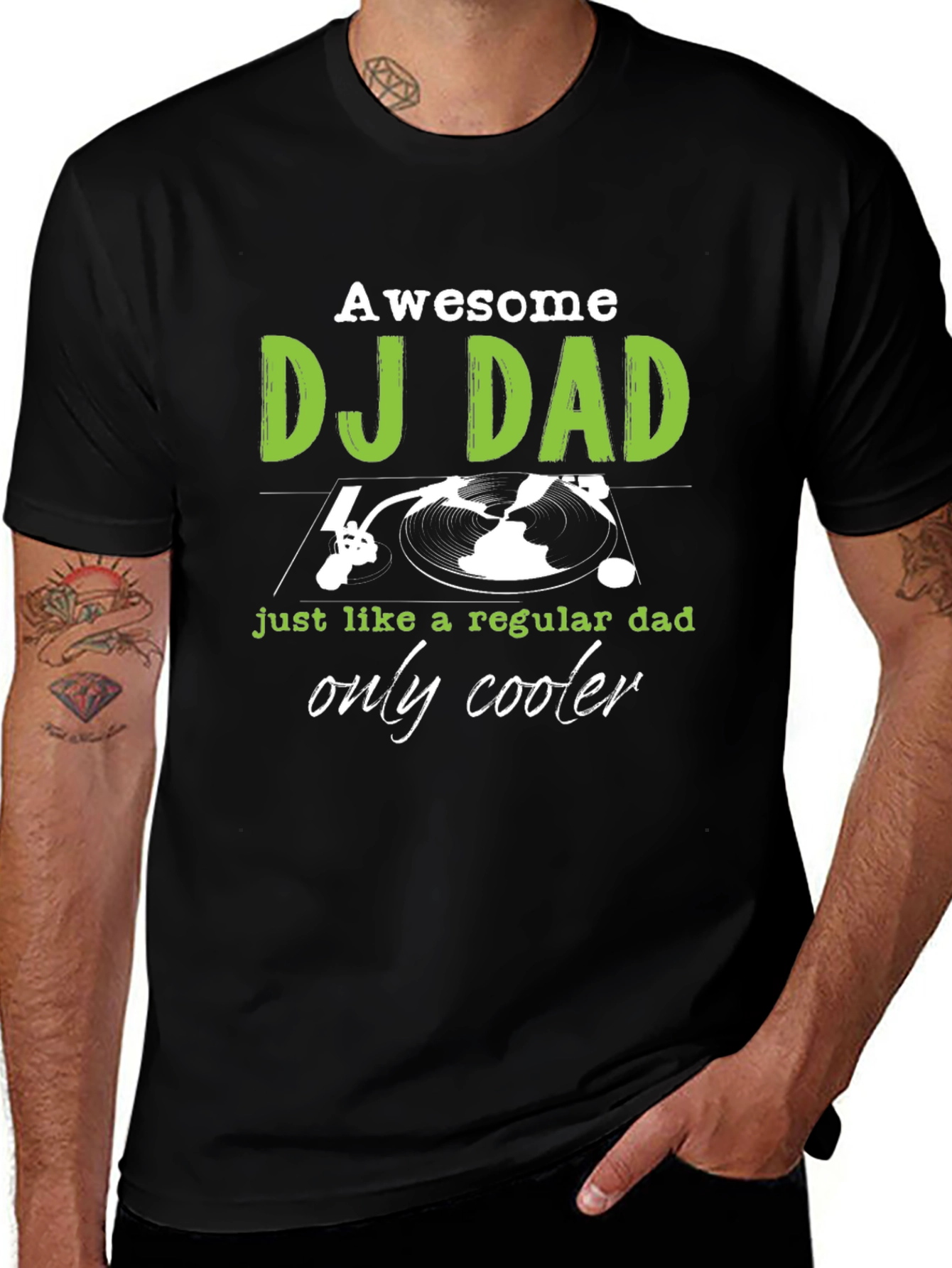 Awesome DJ Dad T-Shirt - Regular Dad Only Cooler!