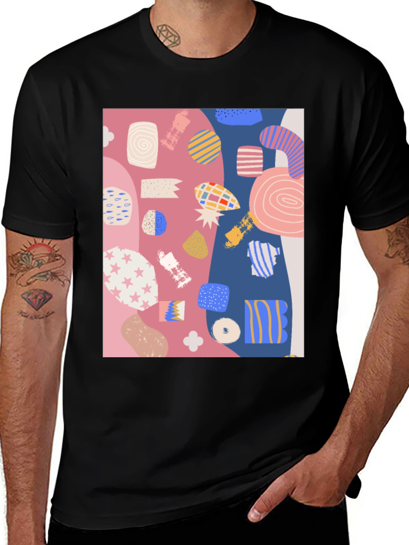 Variant 11 of Abstract Geometric T-Shirt: Modern Art Tee