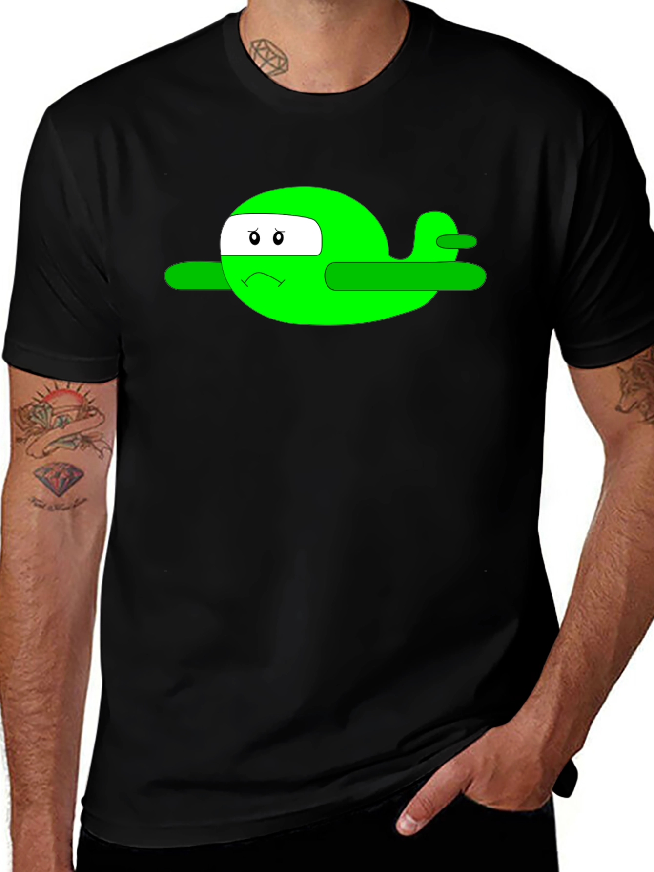 Variant 4 of Funny Plane Cartoon Graphic T-Shirt