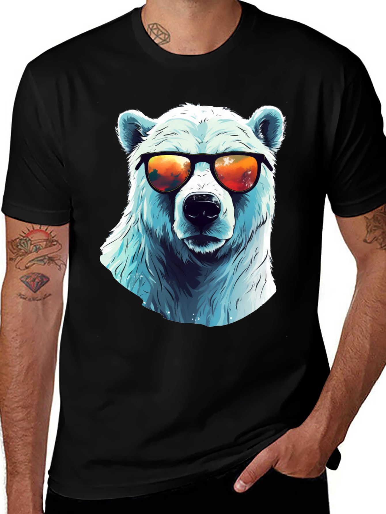 Variant 28 of Cool Polar Bear Graphic Tee