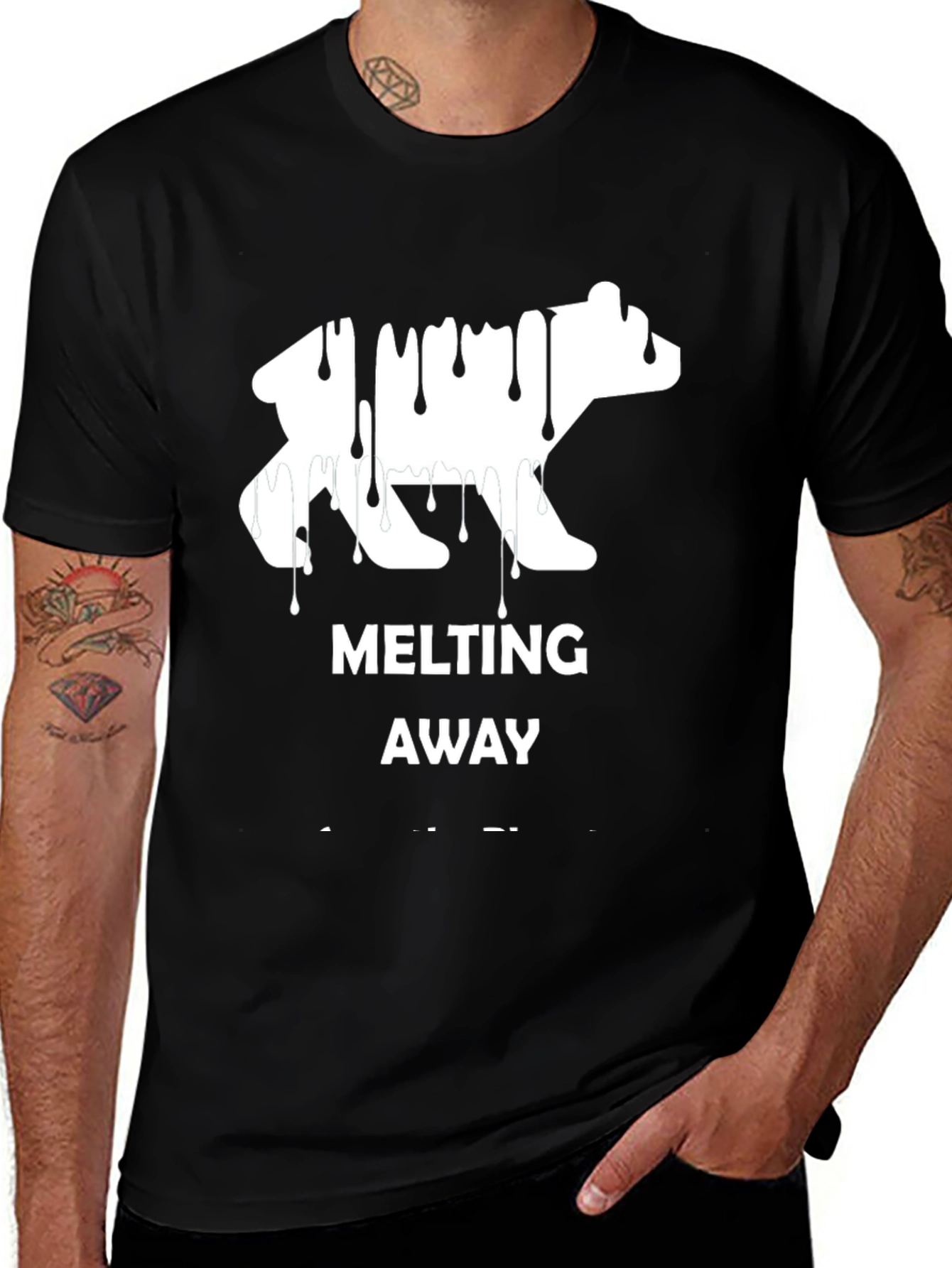 Variant 9 of Melting Bear Graphic Tee - Cool Trendy T-Shirt