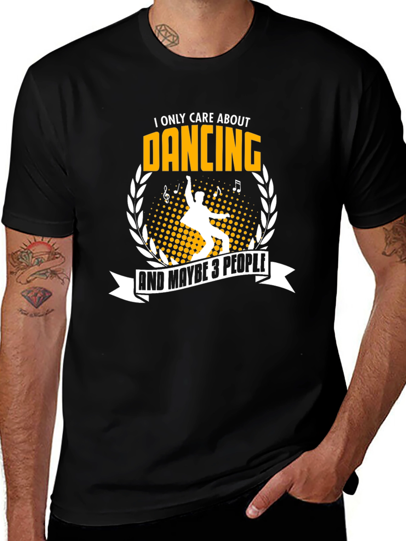Variant 2 of Dancing T-Shirt: I Only Care About Dancing