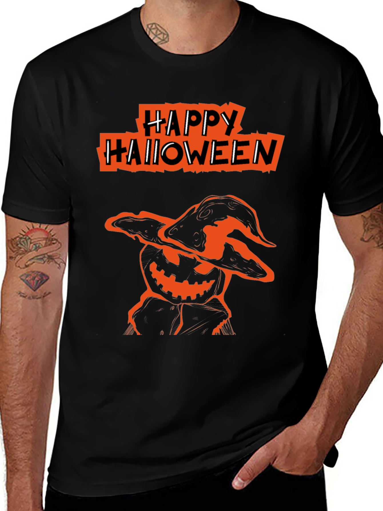 Variant 29 of Happy Halloween Pumpkin Graphic T-Shirt