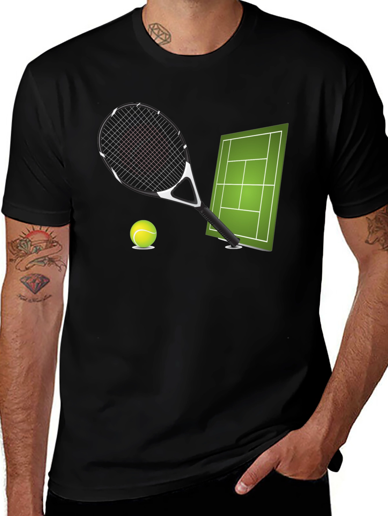 Variant 12 of Tennis Graphic T-Shirt