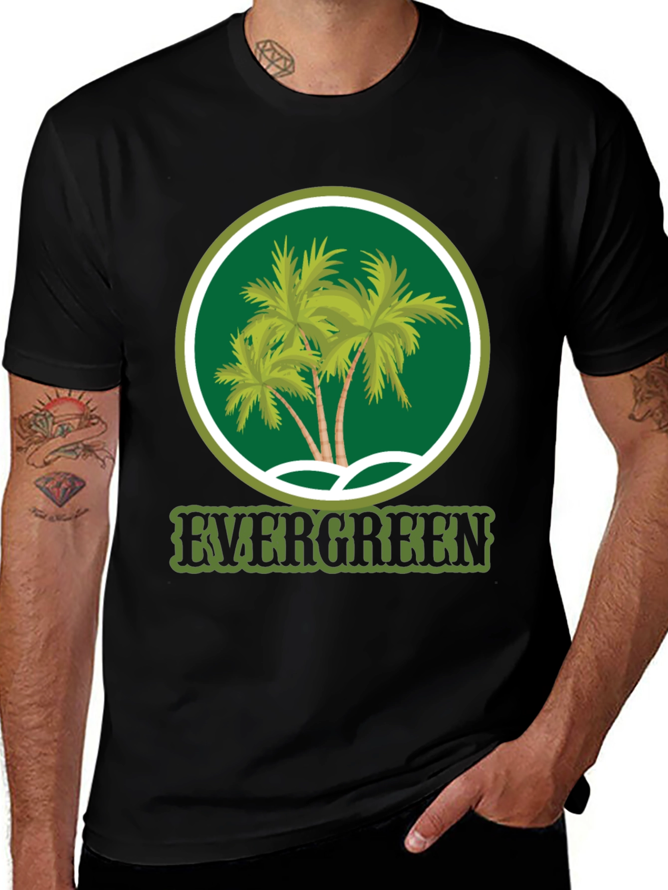 Variant 3 of Evergreen Palms Graphic Tee