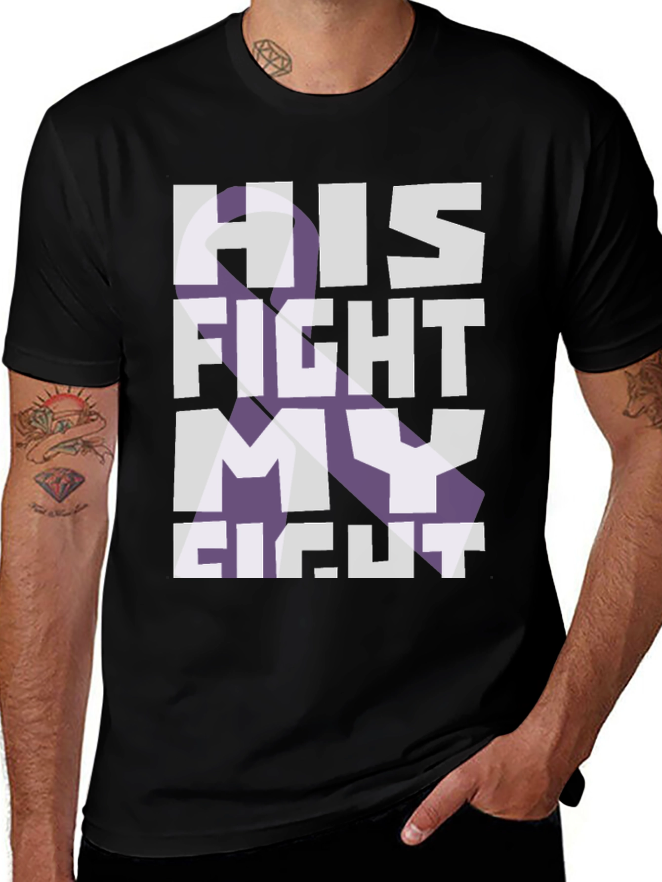 His Fight My Fight T-Shirt Cancer Awareness