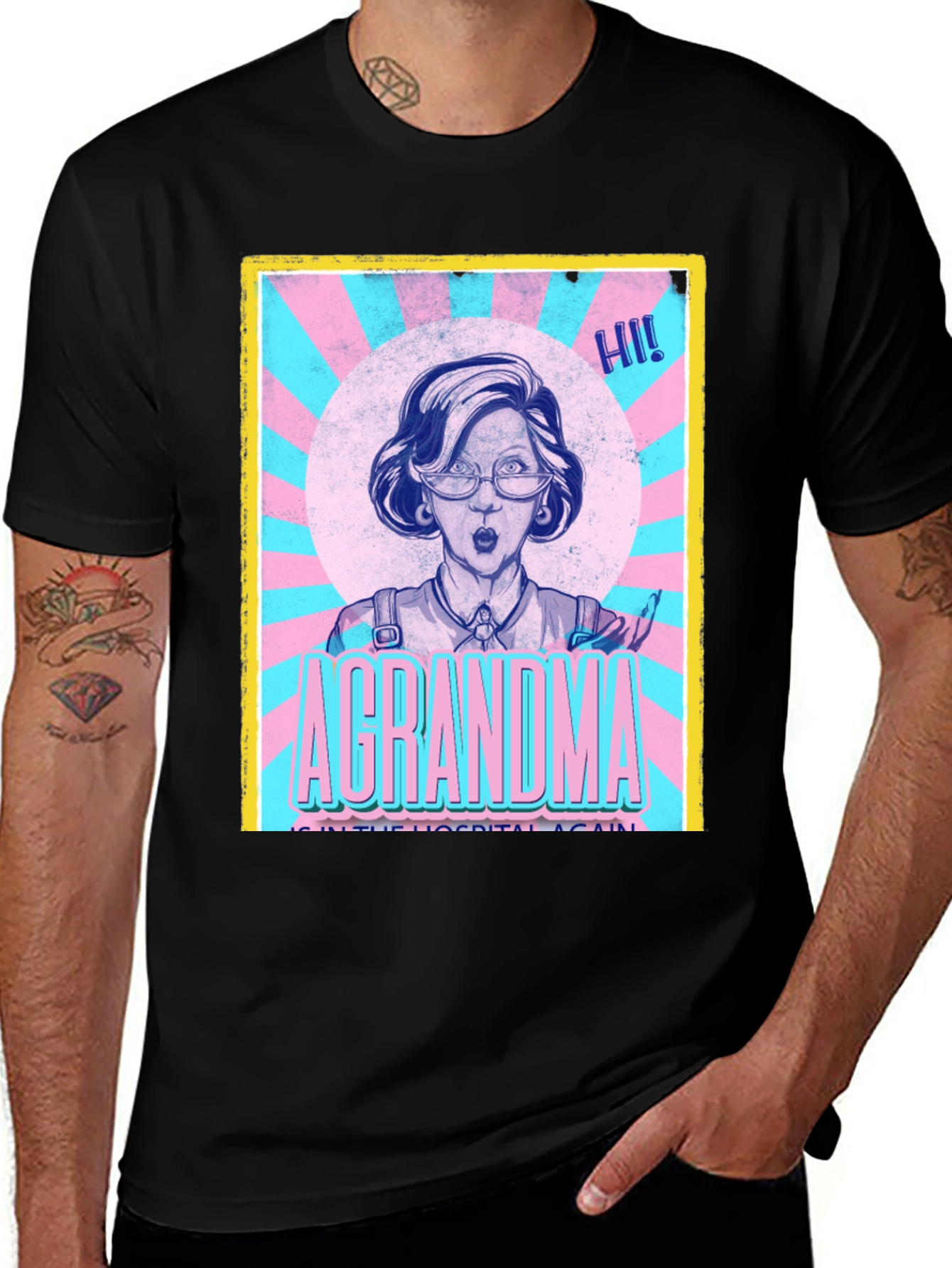 Variant 20 of A Grandma in the Hospital Again T-Shirt