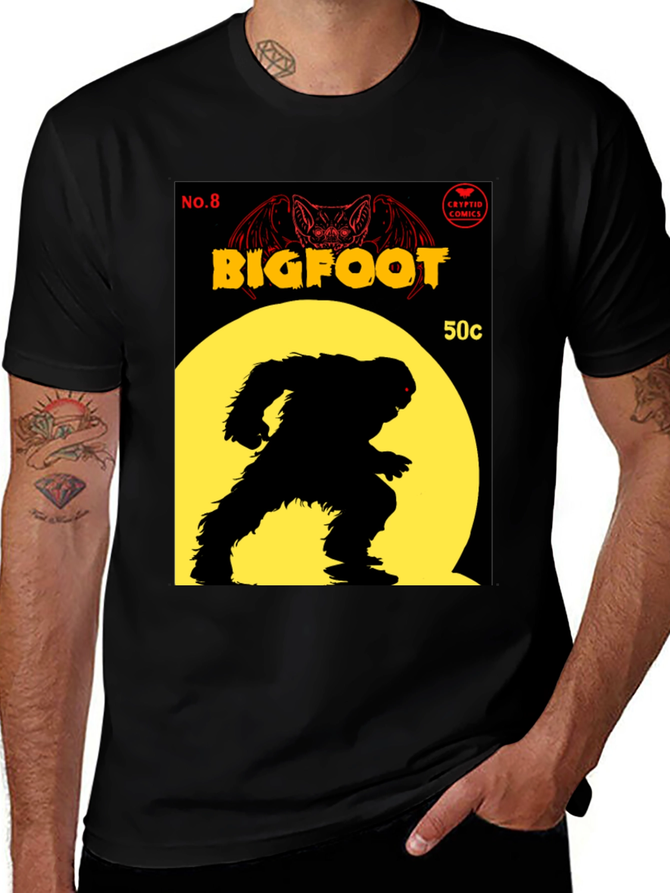 Bigfoot Comic Book Cover T-Shirt