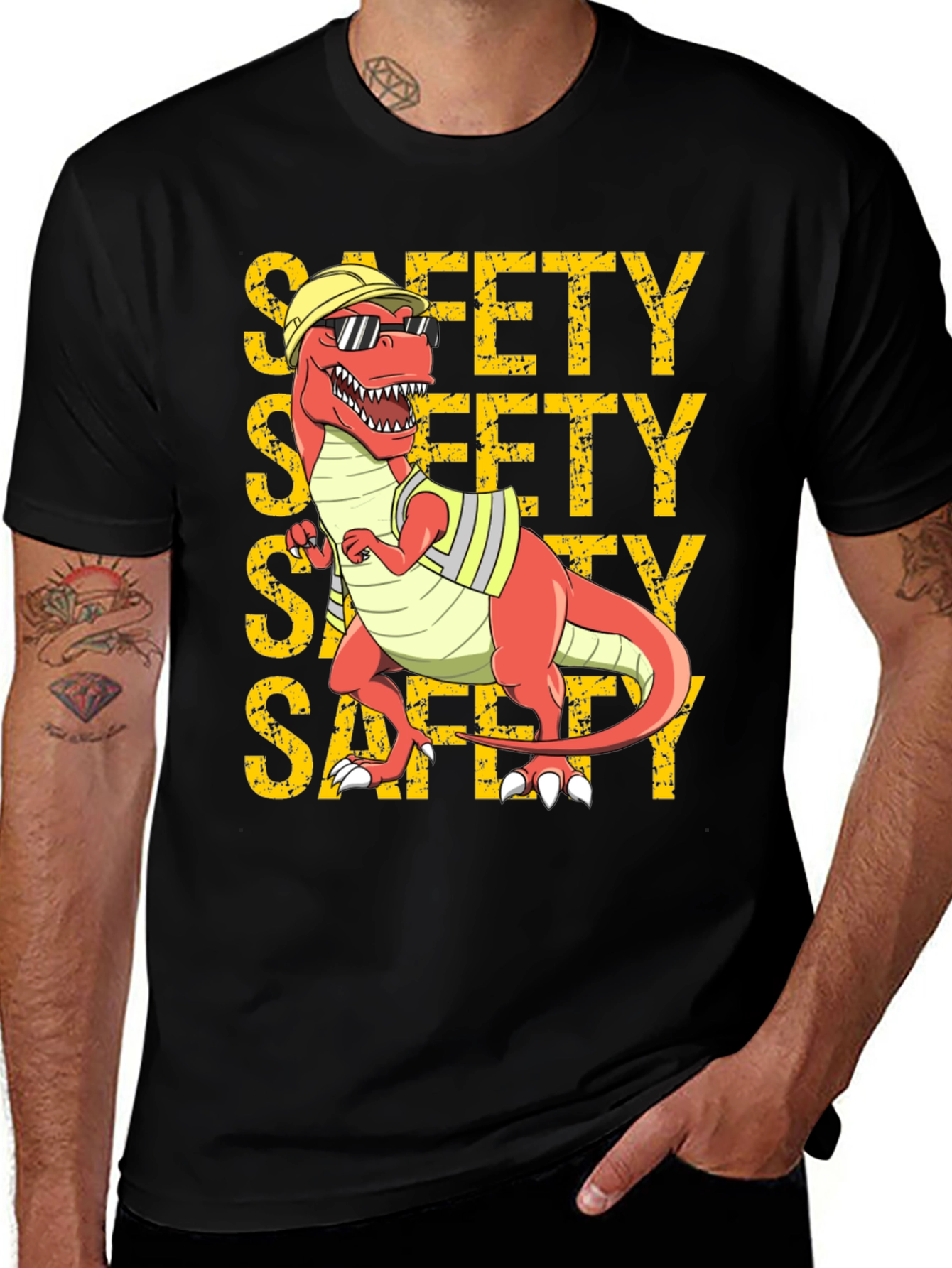 Variant 10 of Safety Dino T-Shirt