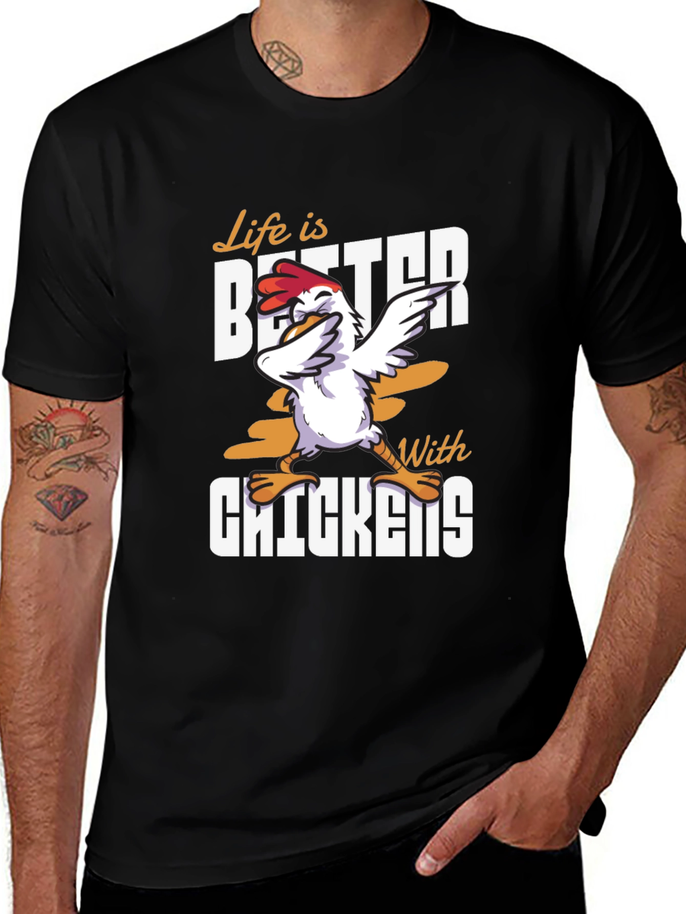 Variant 8 of Life is Better with Chickens T-Shirt - Unisex