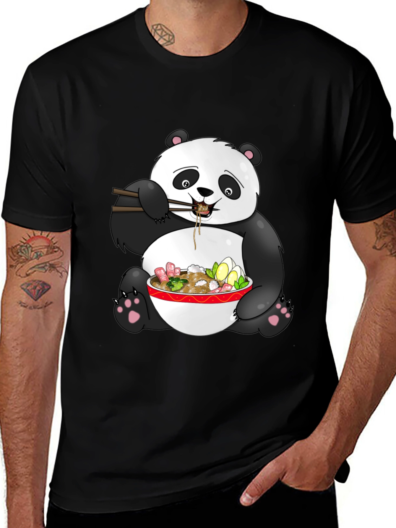 Variant 10 of Panda Ramen T-Shirt - Cute Asian Food Tee