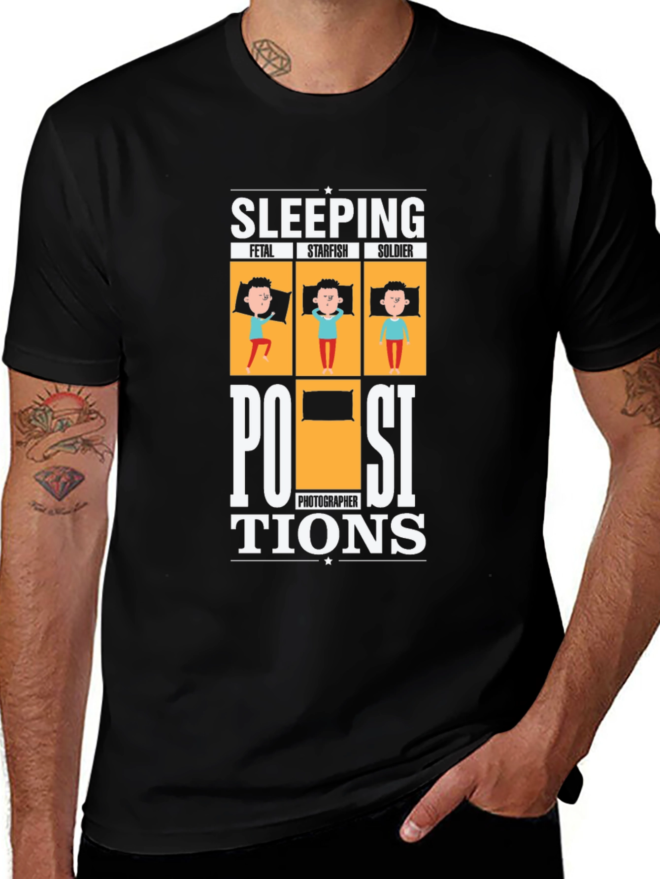 Variant 23 of Sleeping Positions Photographer T-Shirt