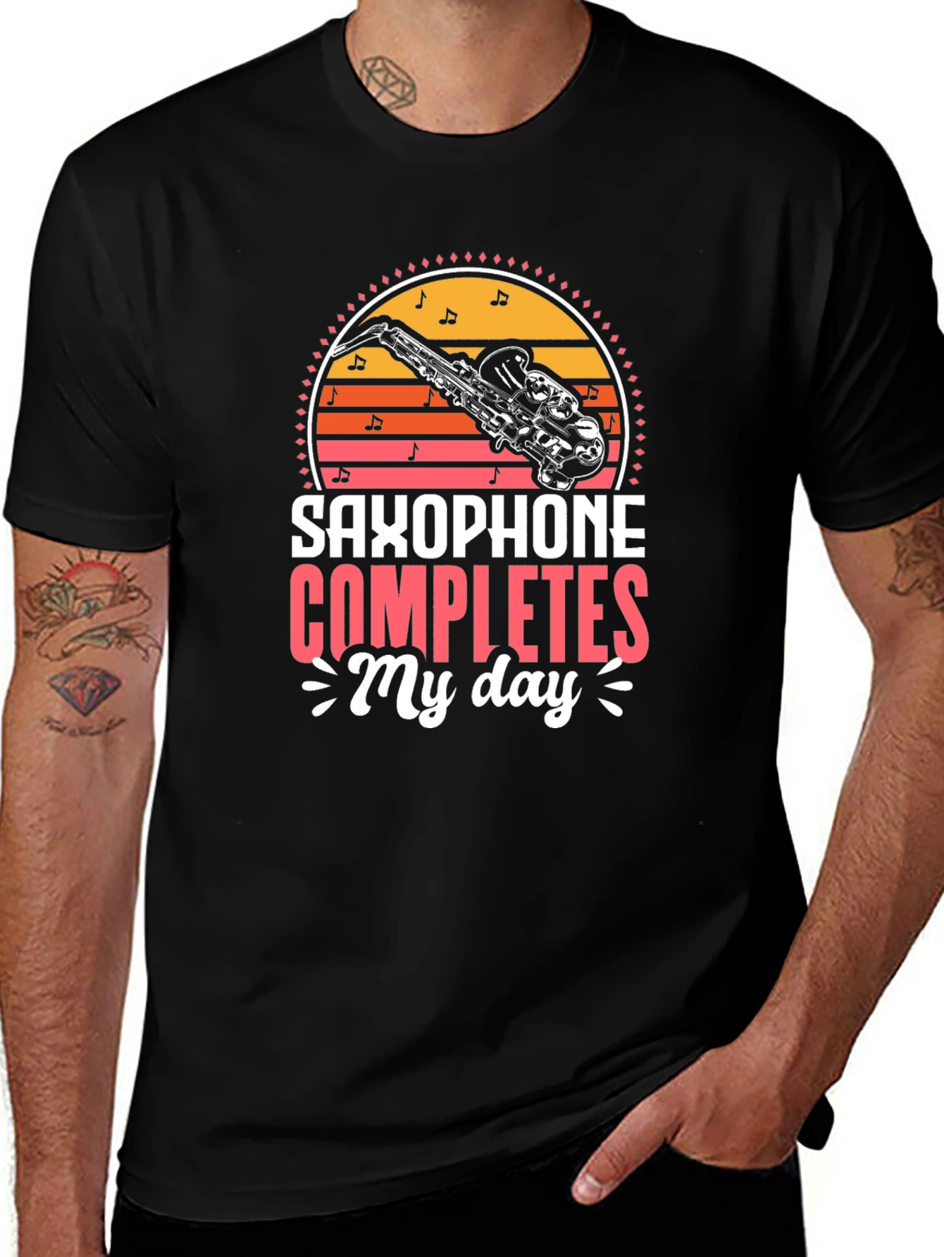 Variant 8 of Saxophone Completes My Day Tee