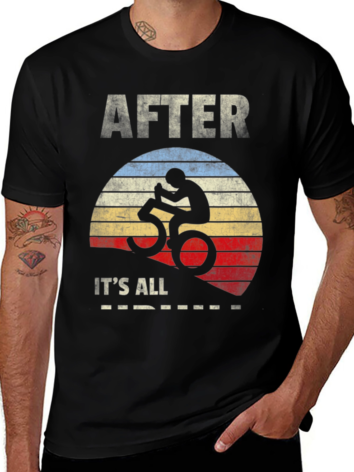 Variant 2 of After 50 It's All Downhill T-Shirt