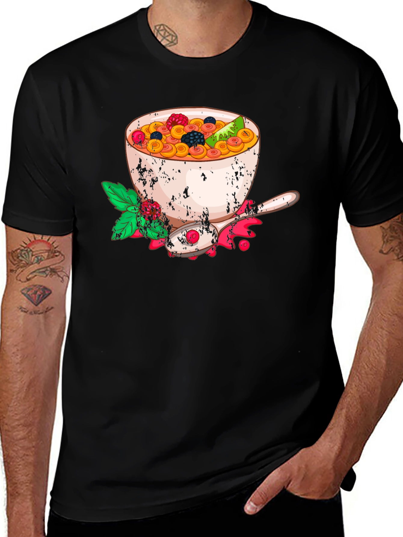 Variant 23 of Breakfast Bowl Graphic T-Shirt