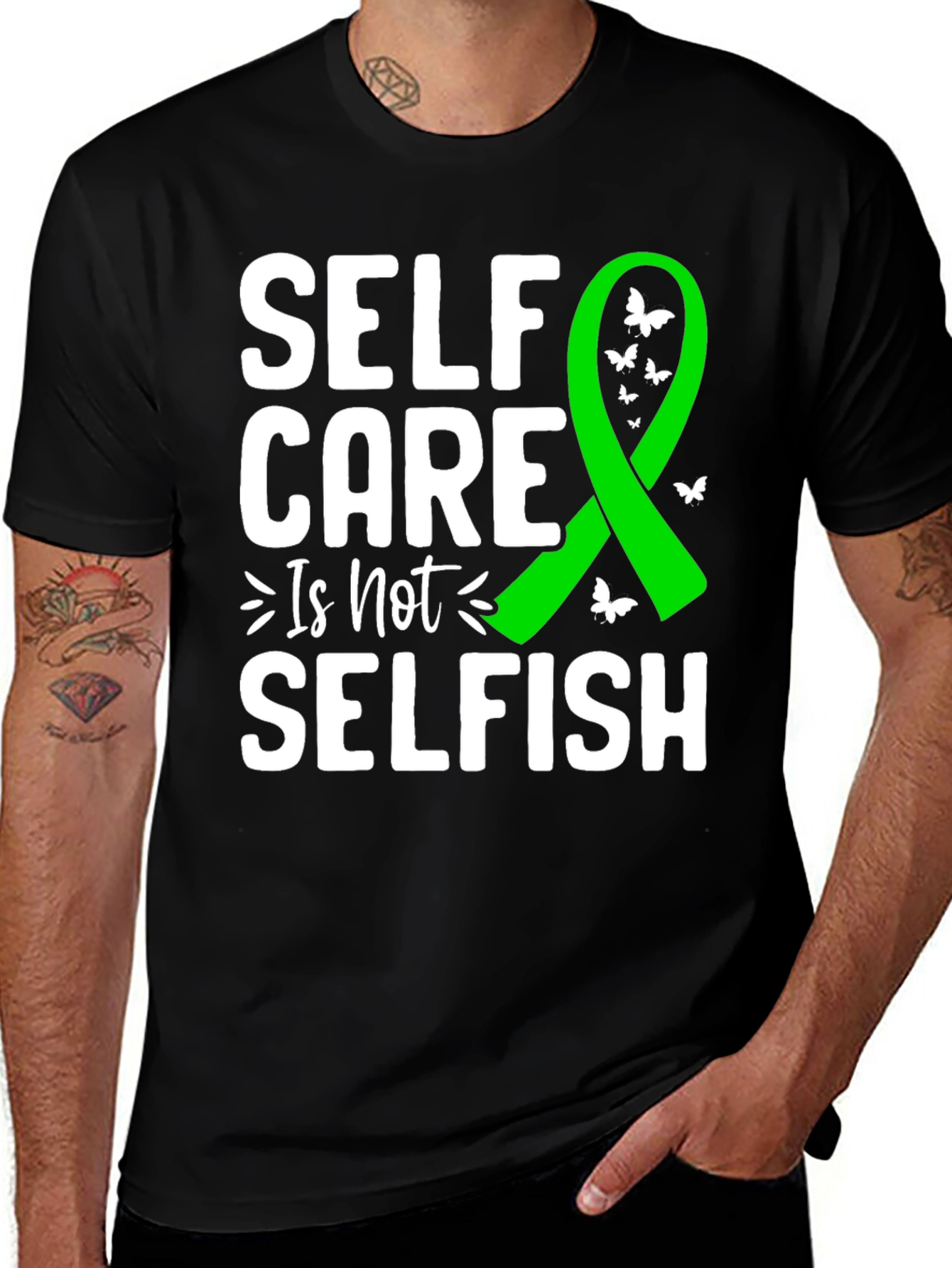 Variant 19 of Self Care T-Shirt - Mental Health Awareness