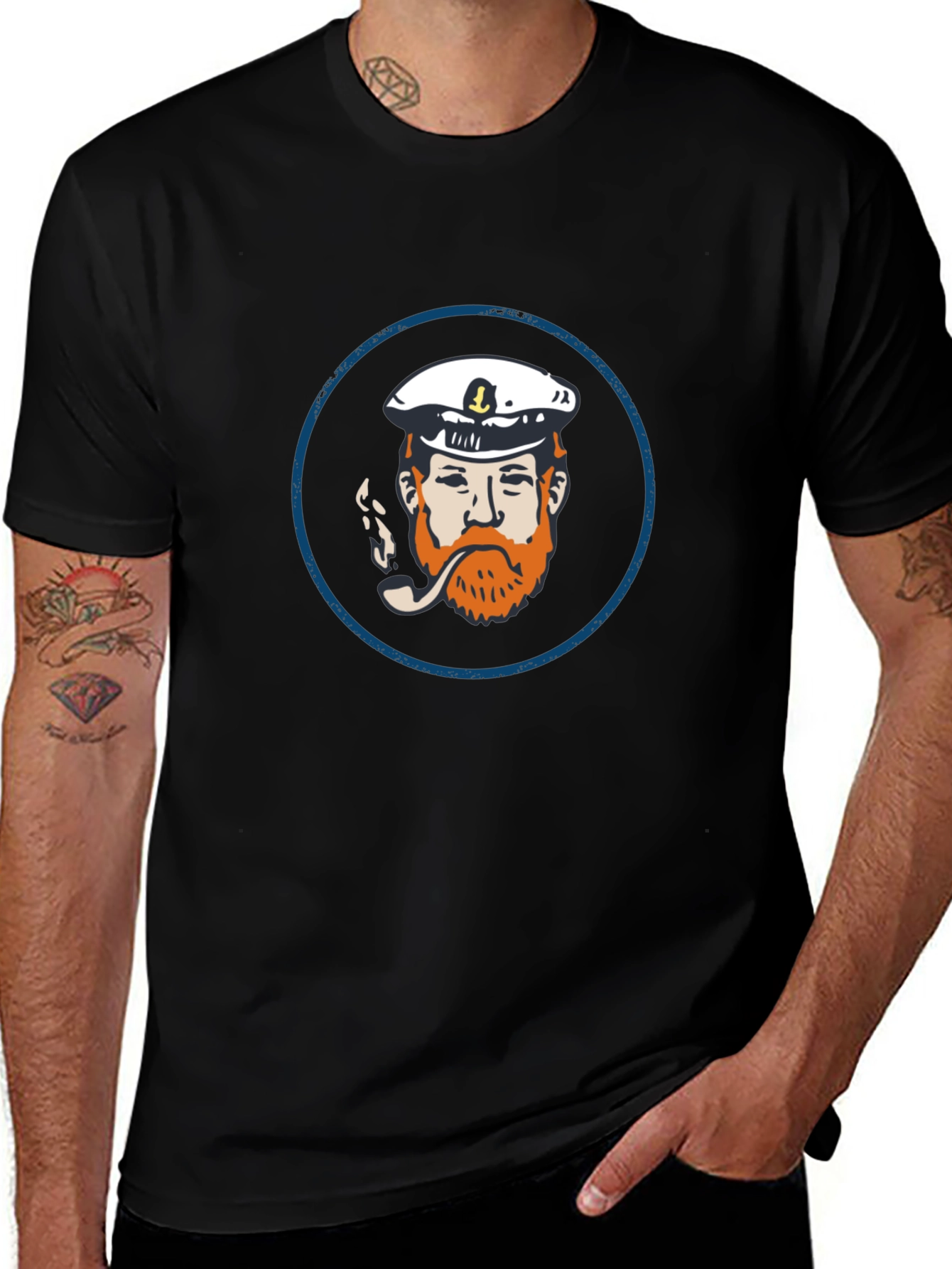 Variant 14 of Nautical Captain T-Shirt - Vintage Style