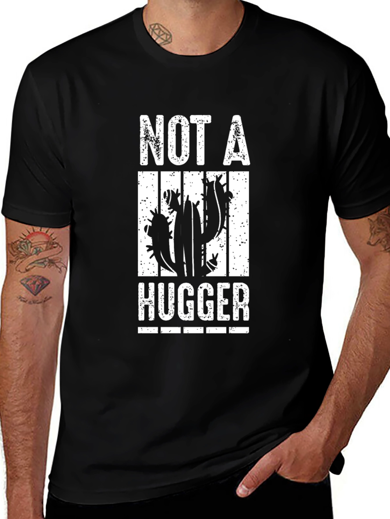 Variant 20 of Not A Hugger Cactus Graphic T-Shirt