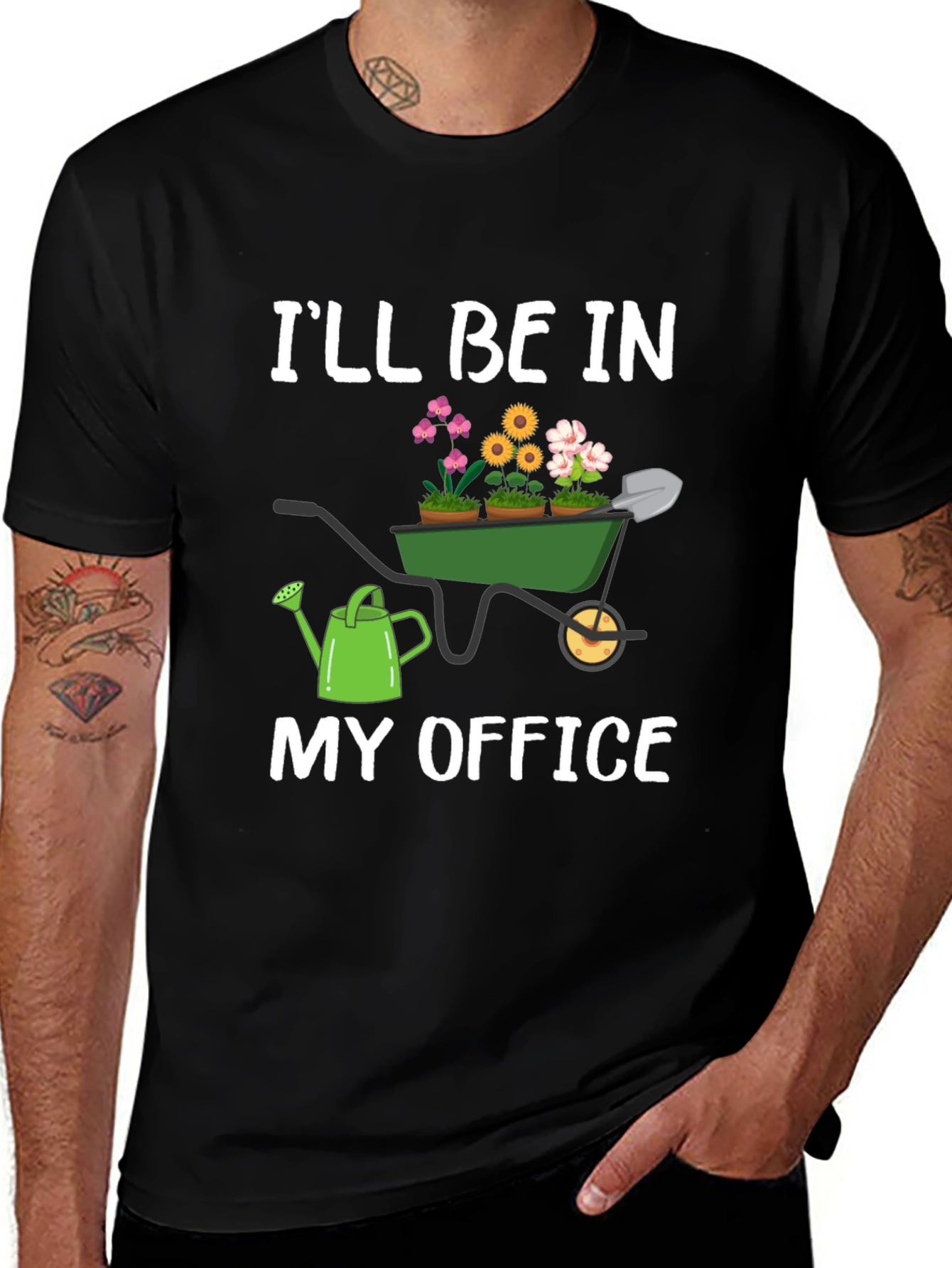Variant 23 of Gardener T-Shirt: I'll Be In My Office Garden Theme