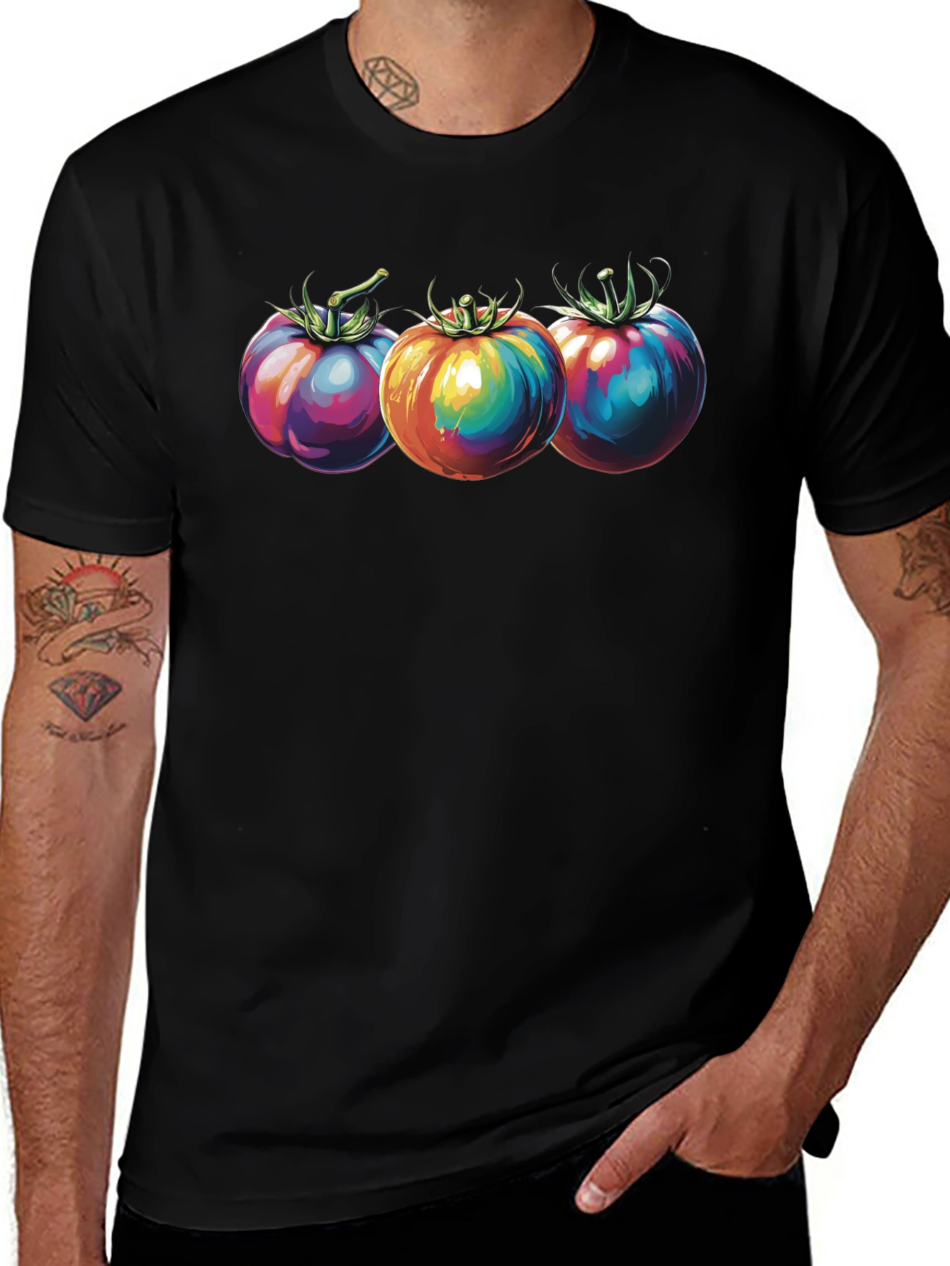 Variant 8 of Colorful Tomato T-Shirt - Fresh Design