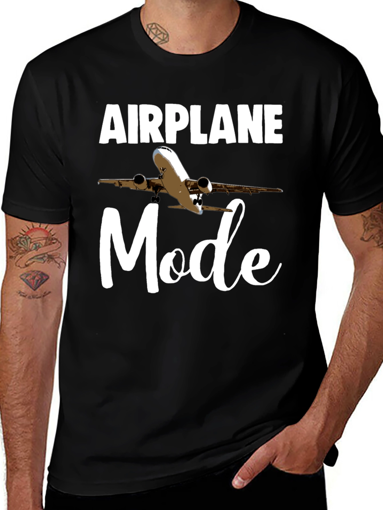 Variant 20 of Airplane Mode T-Shirt | Funny Travel Tee