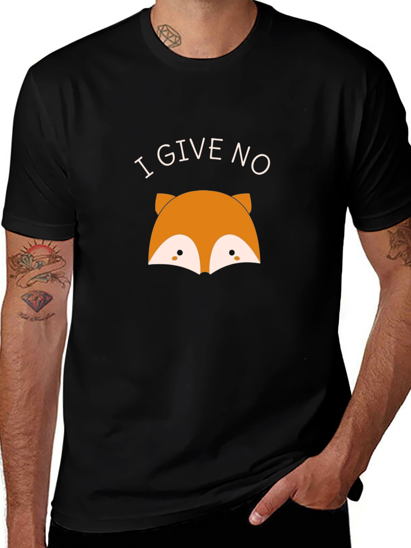 Variant 27 of I Give No Fox Funny Graphic Tee