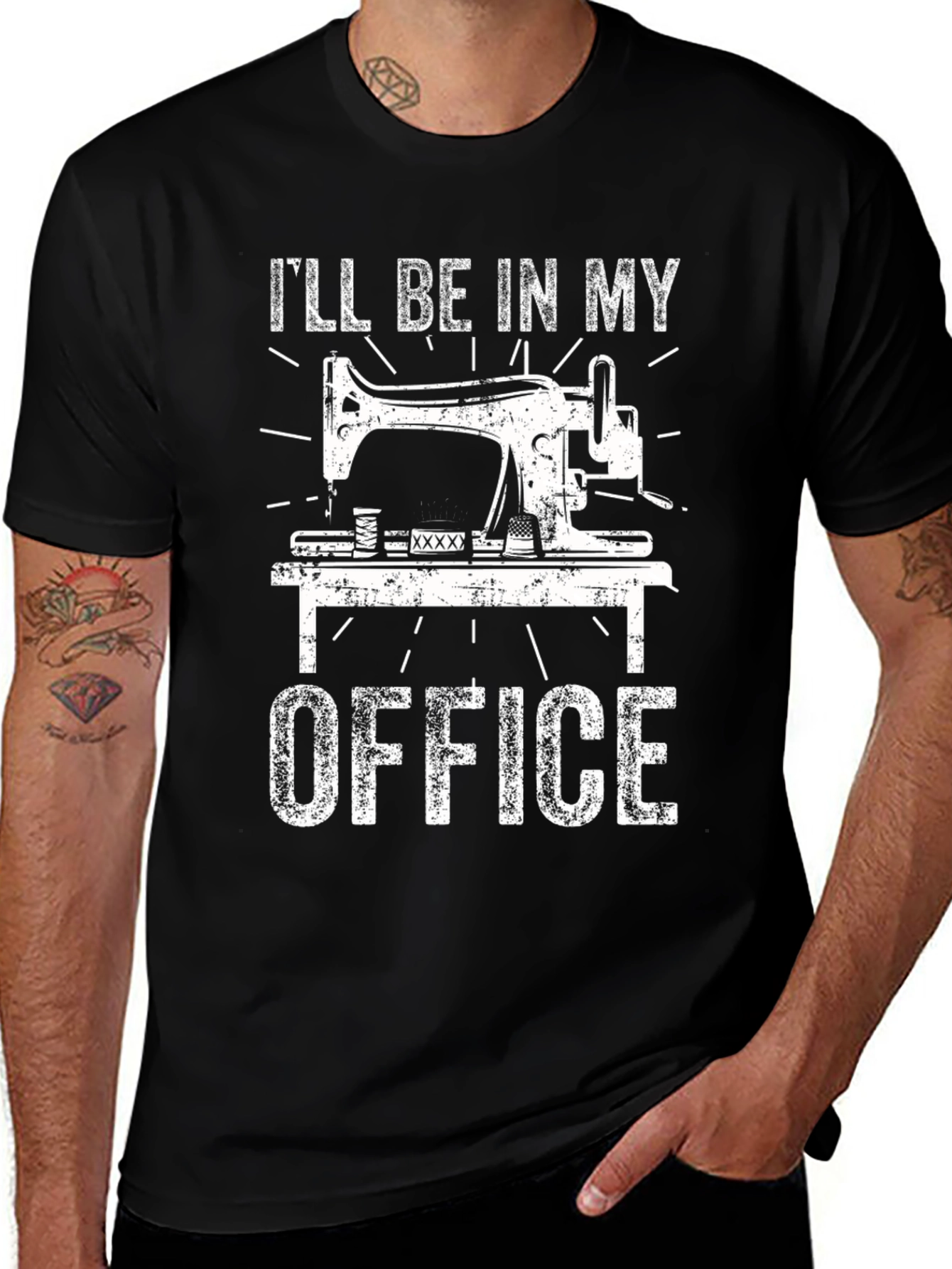 Variant 9 of Sewing Office T-Shirt - I'll Be in My Office