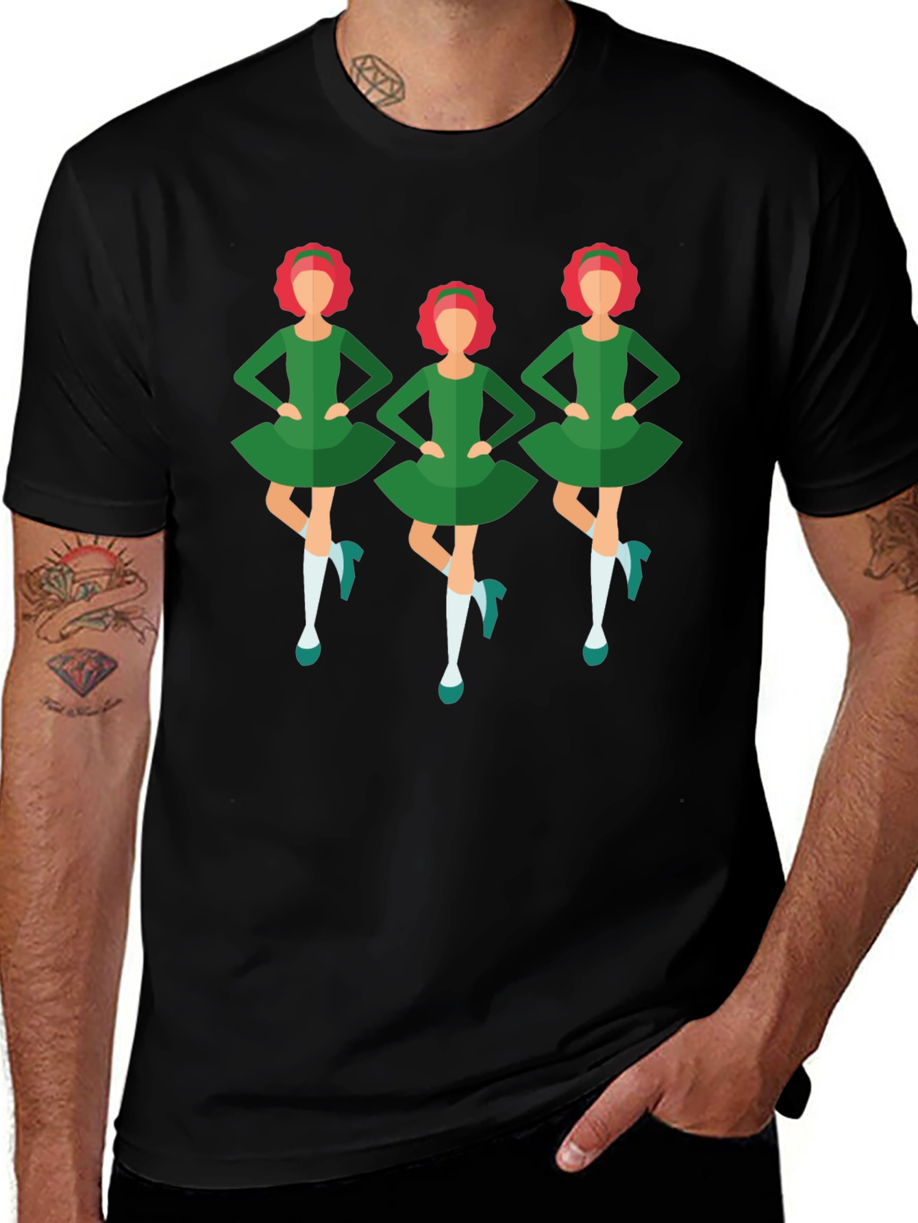 Variant 29 of Irish Dancers Graphic T-Shirt