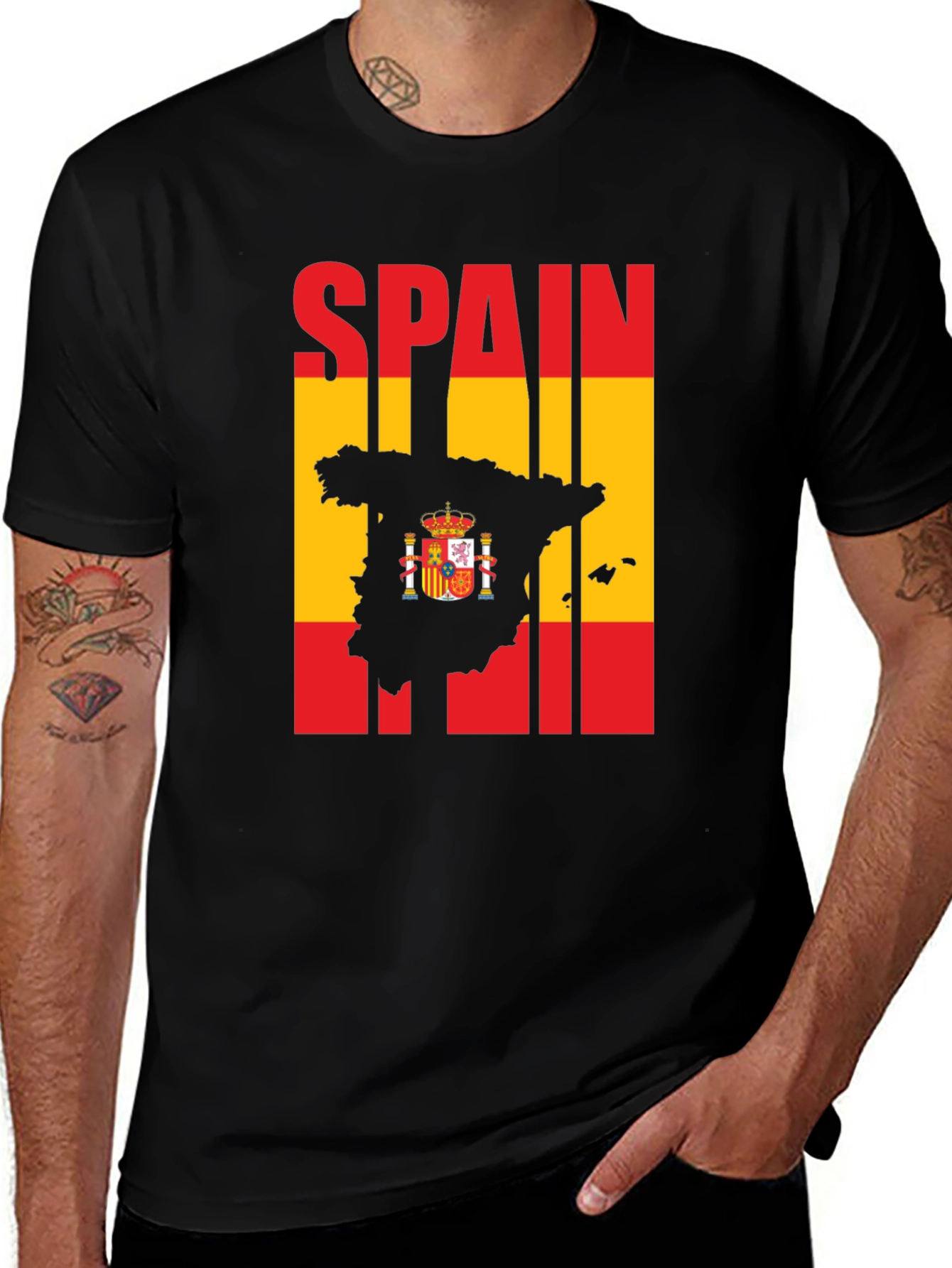 Spain Flag Graphic T-Shirt