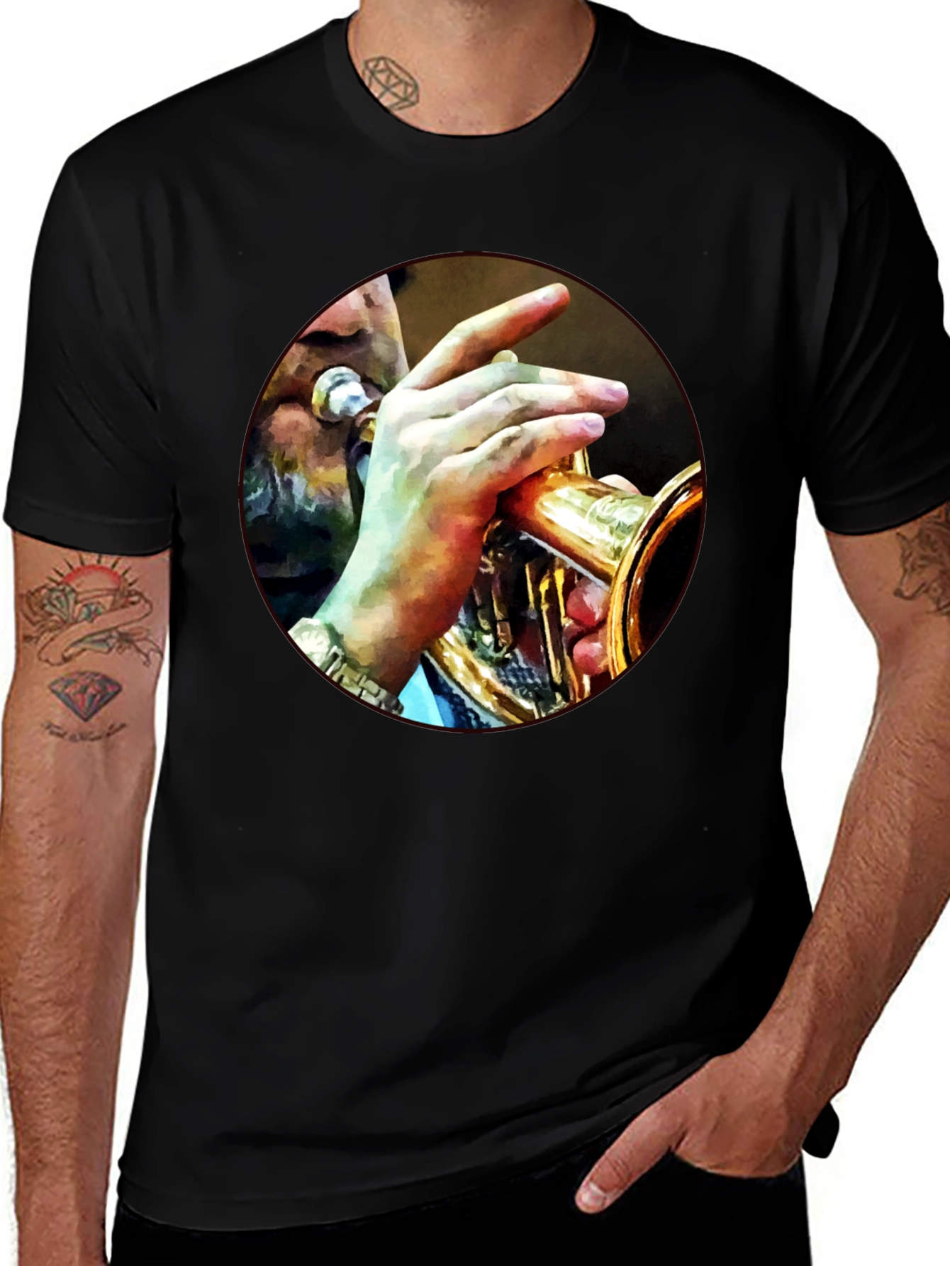 Variant 12 of Musician T-Shirt - Trumpet Player Graphic Tee